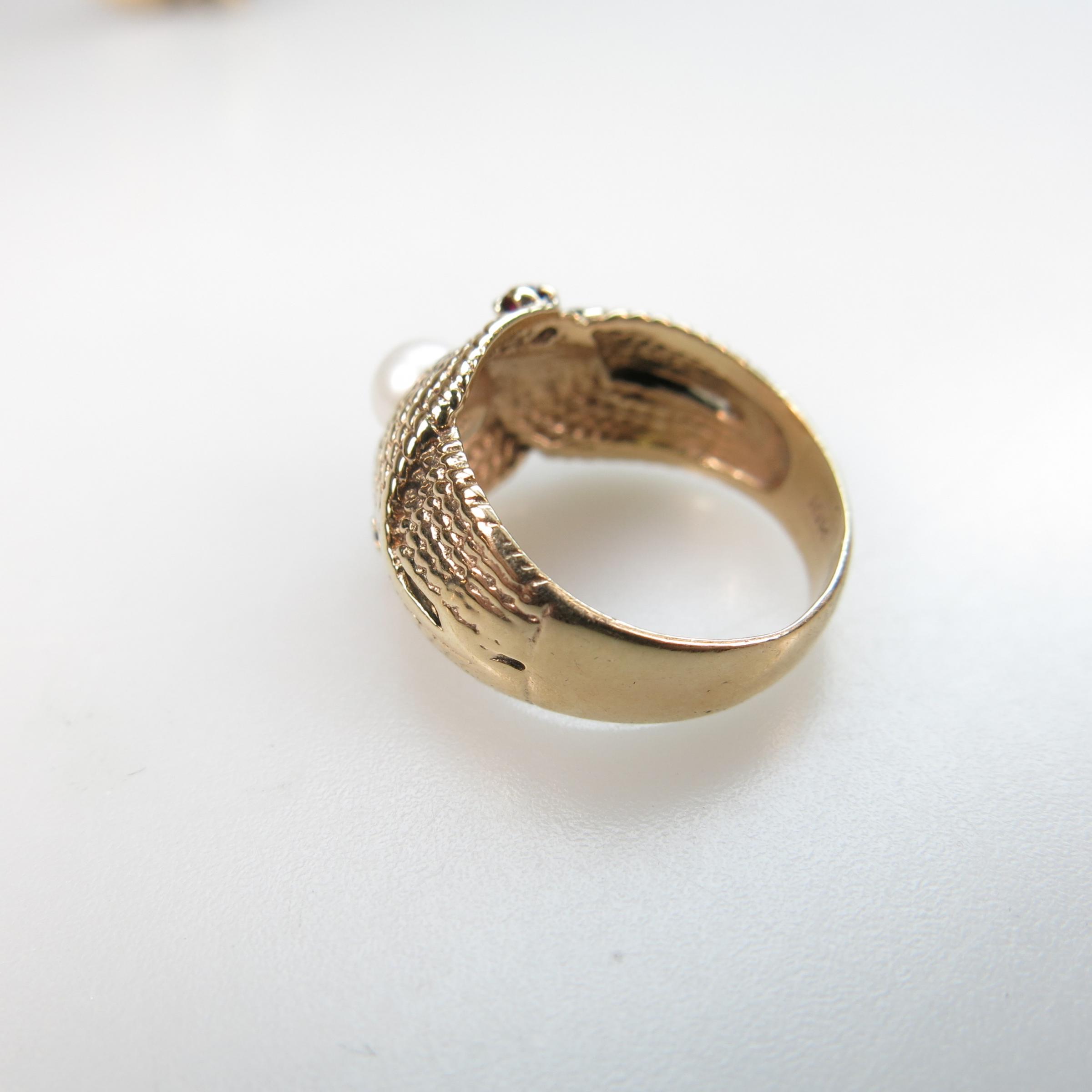 1 x 14k & Silver And 1 x 10k Yellow Gold Rings