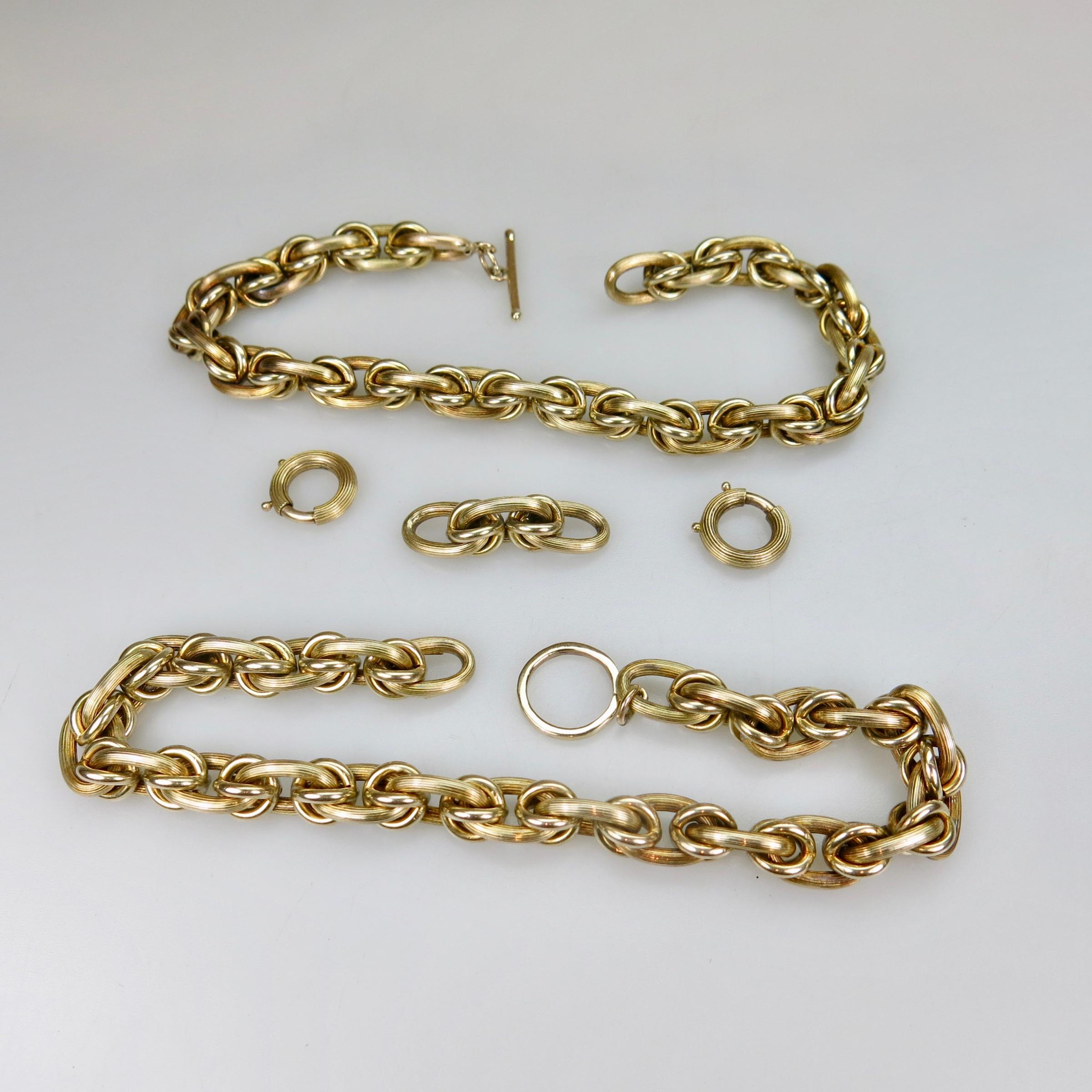 15k Yellow Gold Watch Chain