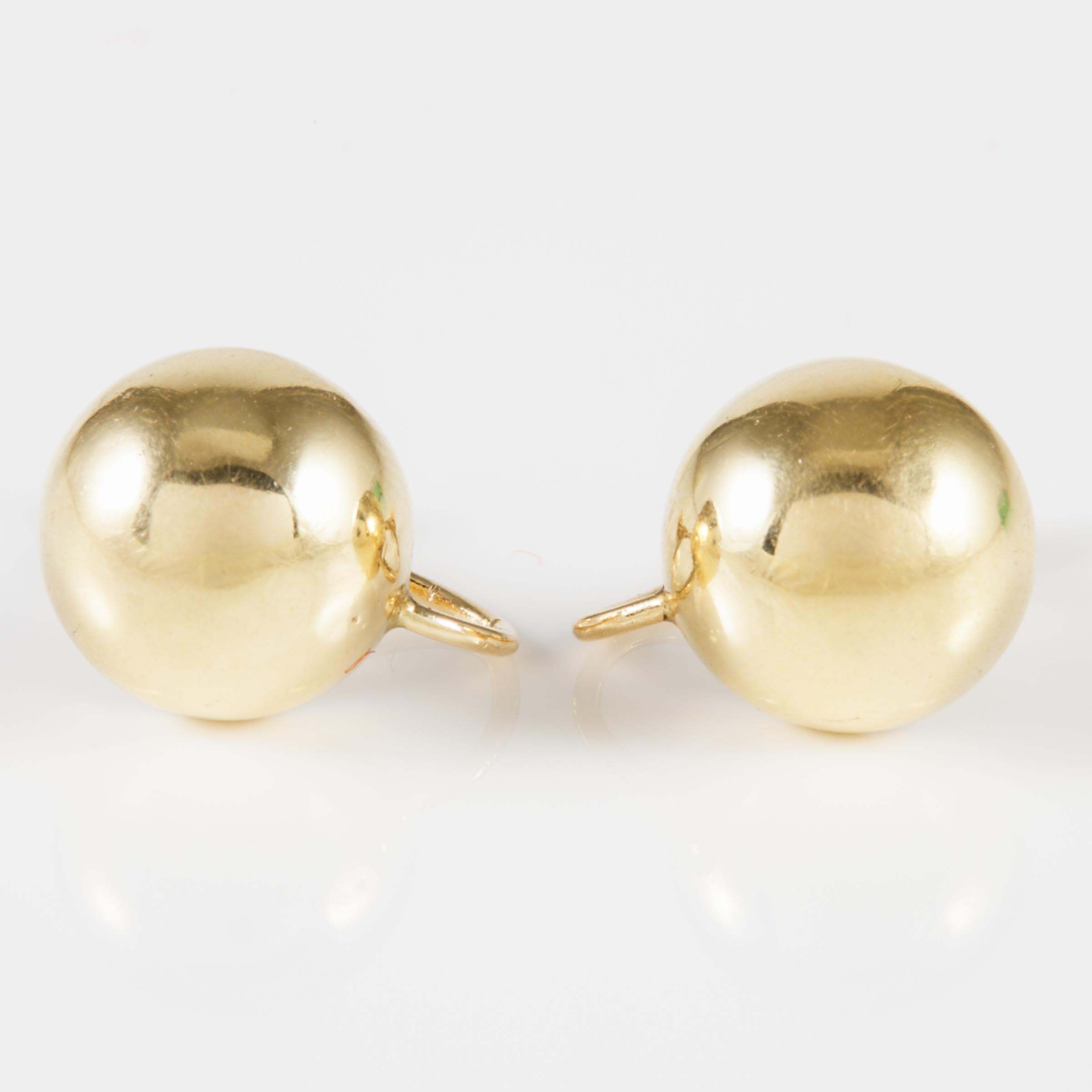 Pair Of Tiffany & Co. 14k Yellow Gold Screwback Earrings