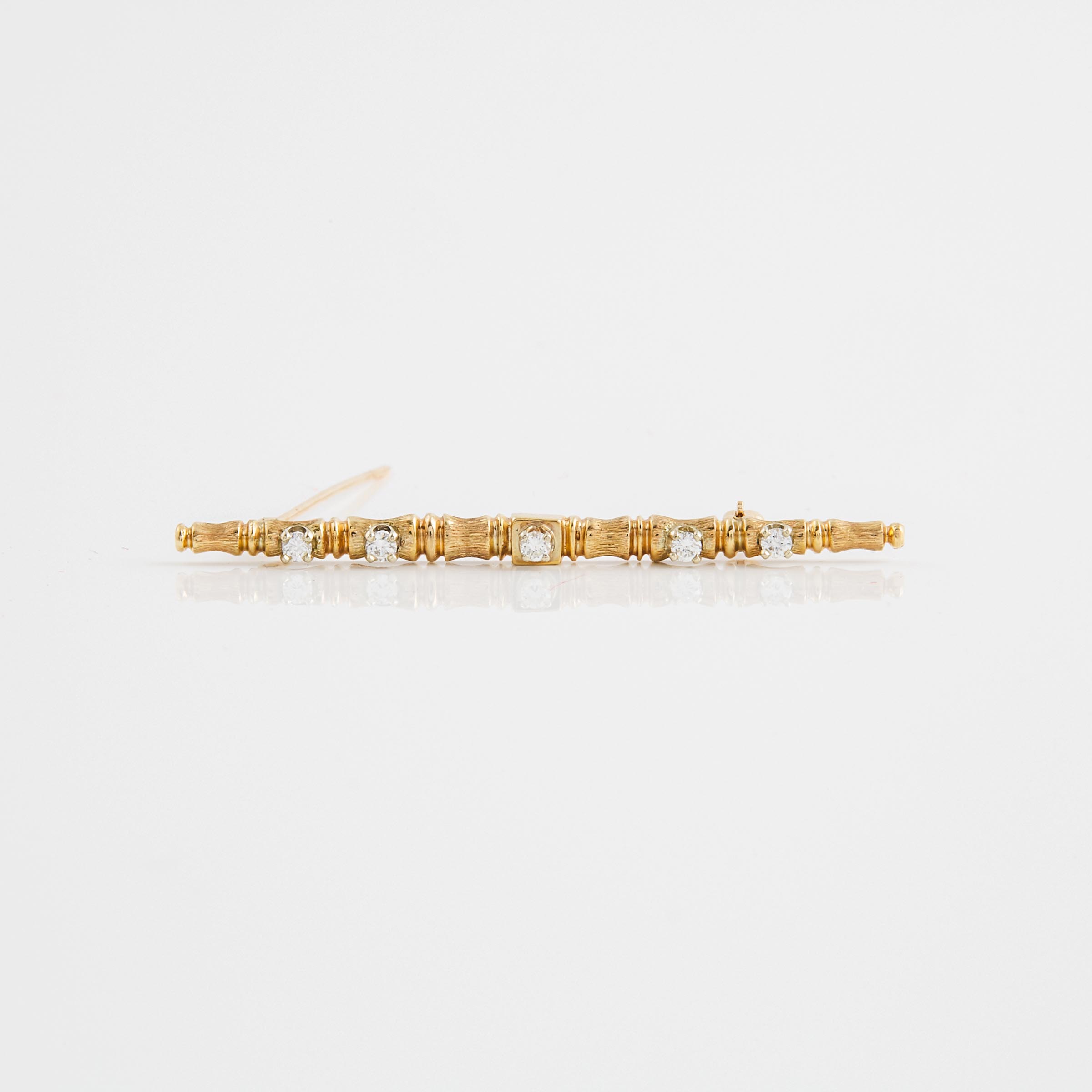 14k Yellow Gold Bar Pin