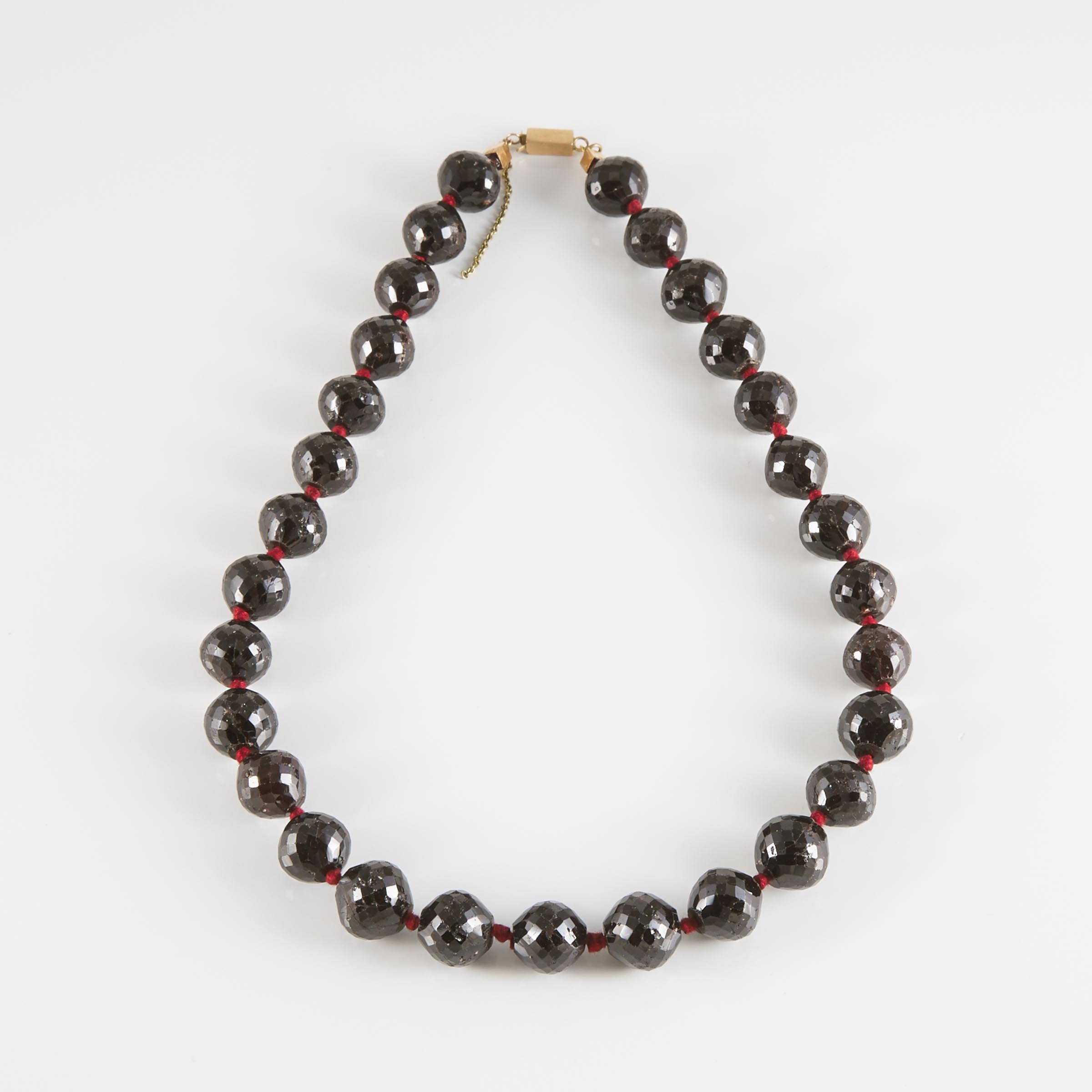 Single Strand Of Faceted Garnet Beads