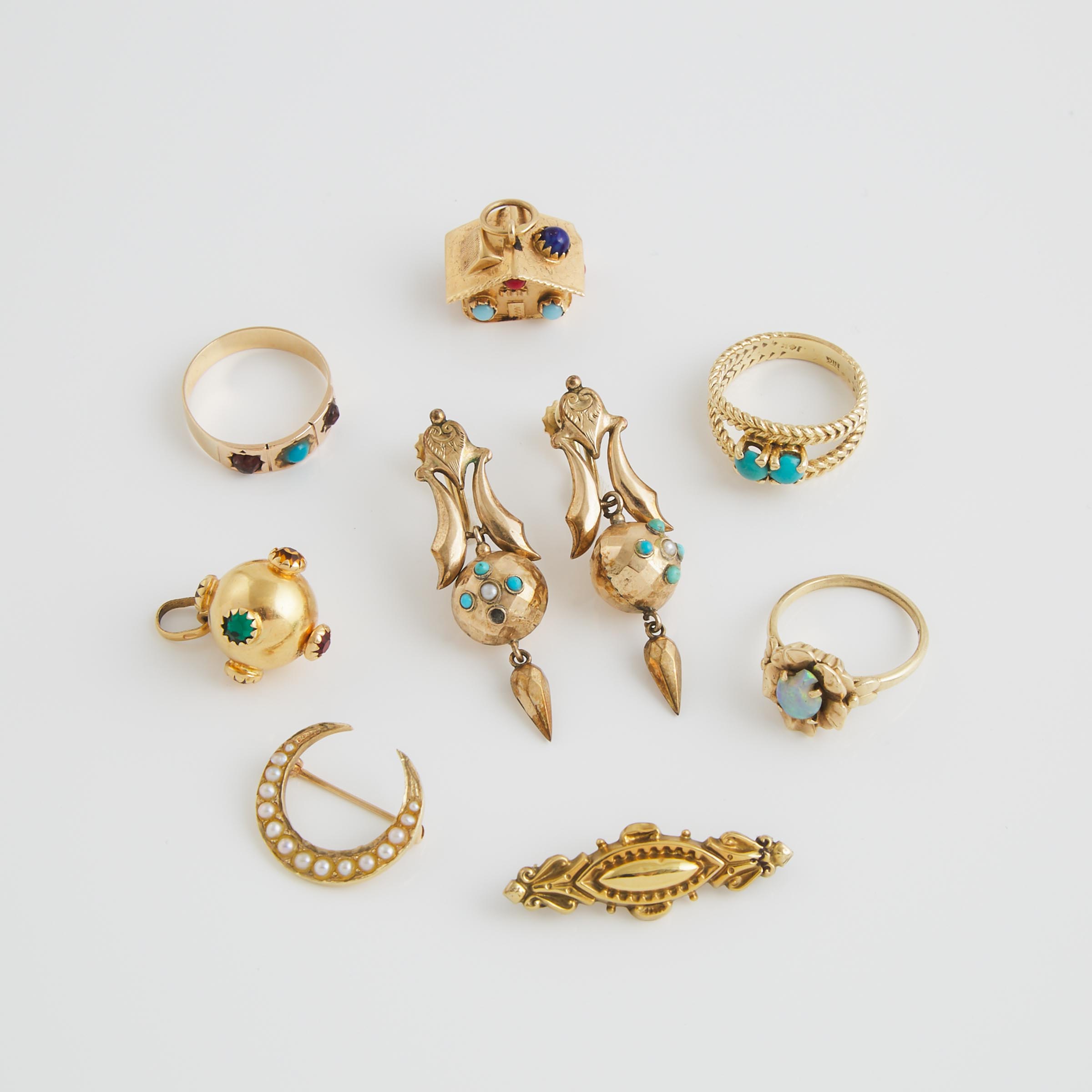 Small Quantity Of Various Yellow Gold Jewellery, Etc.