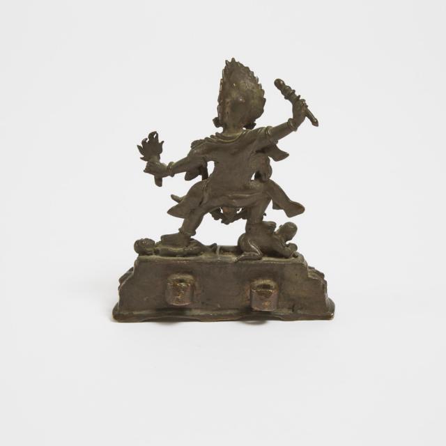 A Bronze Figure of Mahakala, Nepal, 19th Century