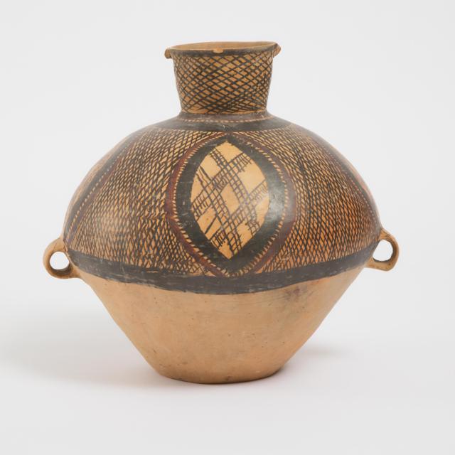 A Large Painted Pottery Jar, Majiayao Culture, Banshan Phase, Neolithic Period, 3rd Millennium BC