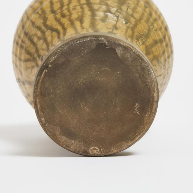 Attributed to Kato Tokuro (1898-1985), A Ko-Seto Ware Reproduction of an Einin Period Tsubo Jar