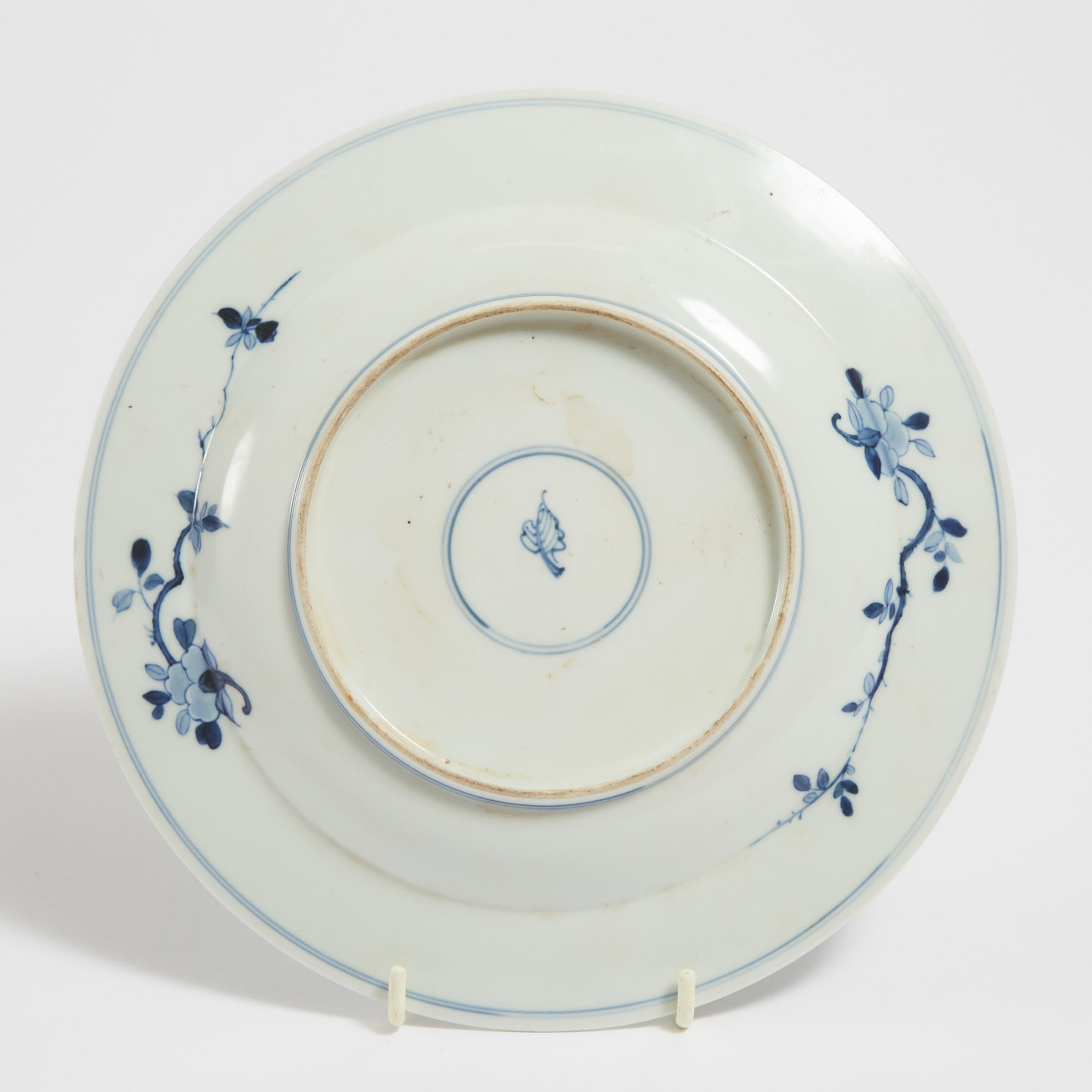 A Blue and White 'Figural' Plate, Kangxi Period (1662-1722)