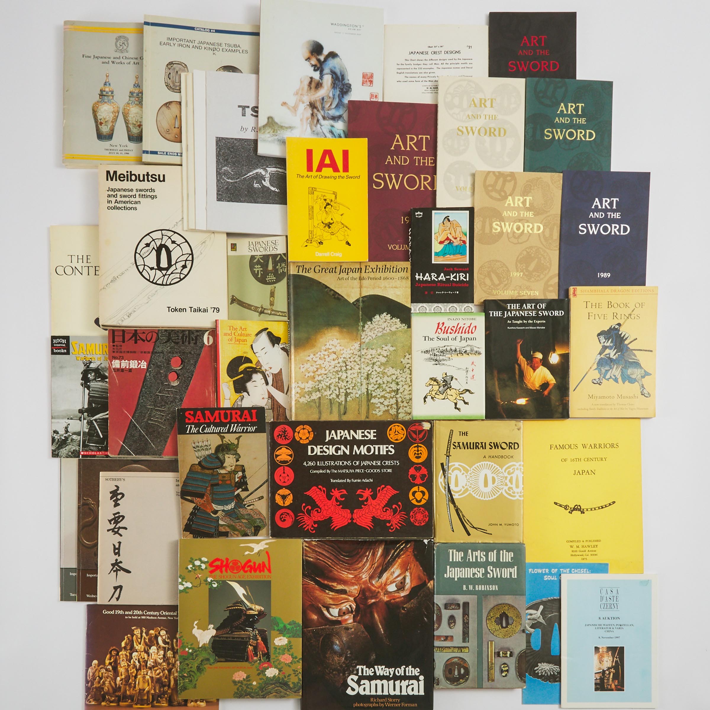 A Group of Forty-Nine Japanese Military Arts and Other Miscellaneous Books and Catalogues