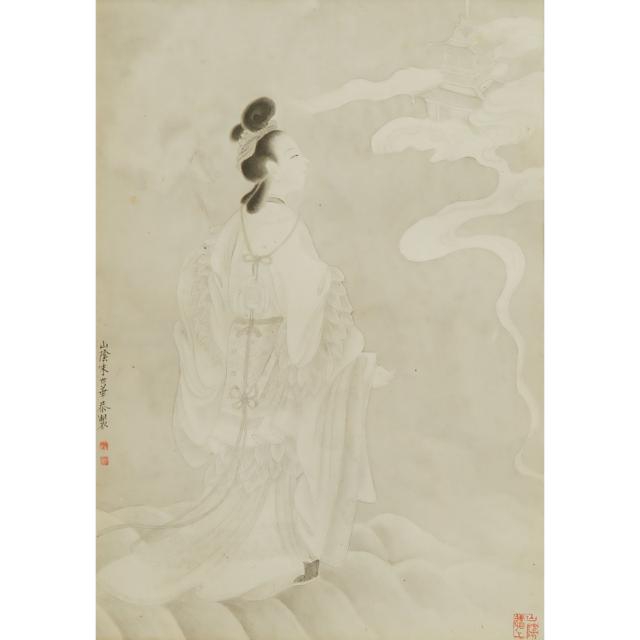 Zhu Shihua (Qing Dynasty), A Group of Six Paintings of Chinese Daoist Immortals