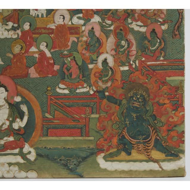 A Thangka of Amoghapasha, Tibet/China, 19th Century
