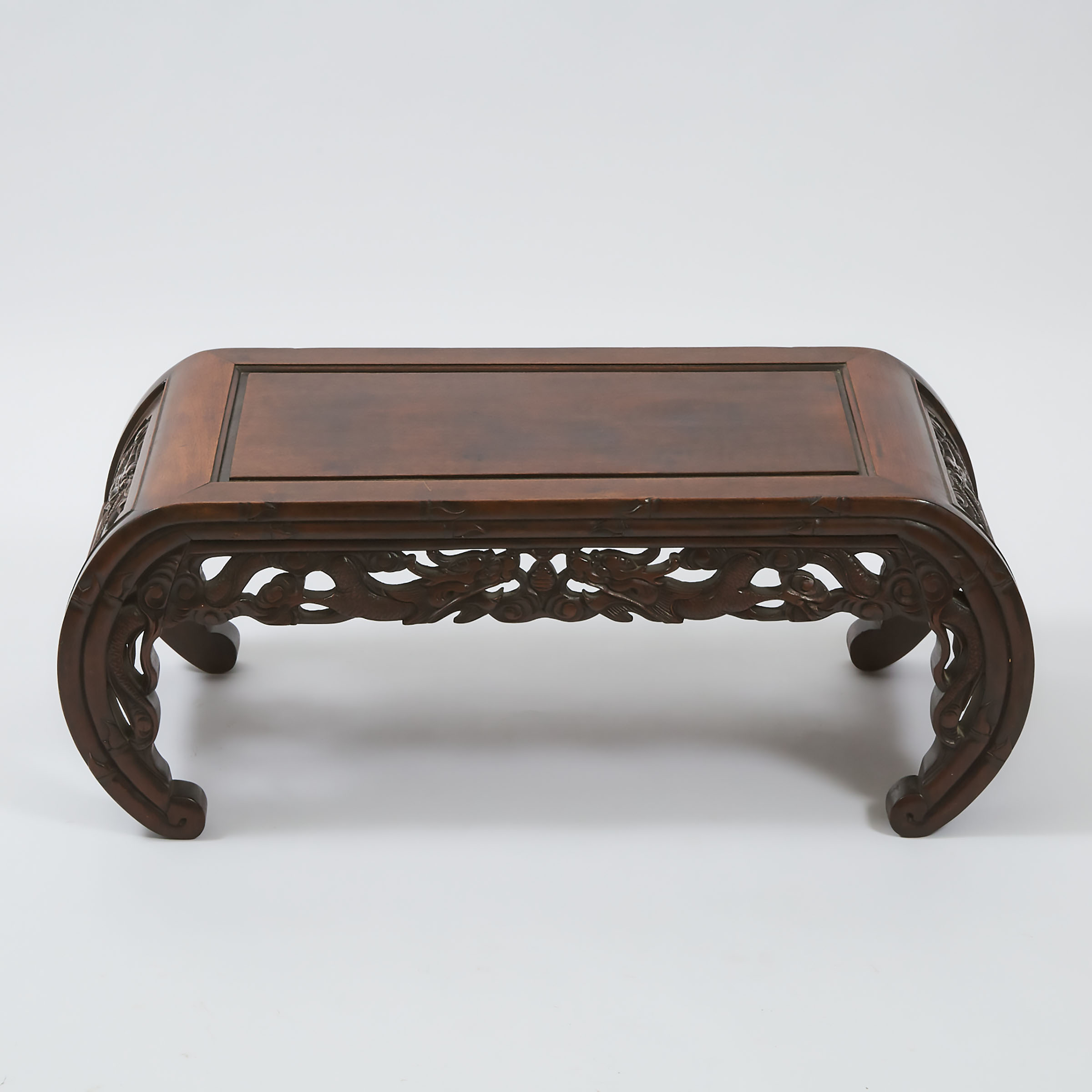 A Chinese Rosewood Low Table, Kang, Early 20th Century