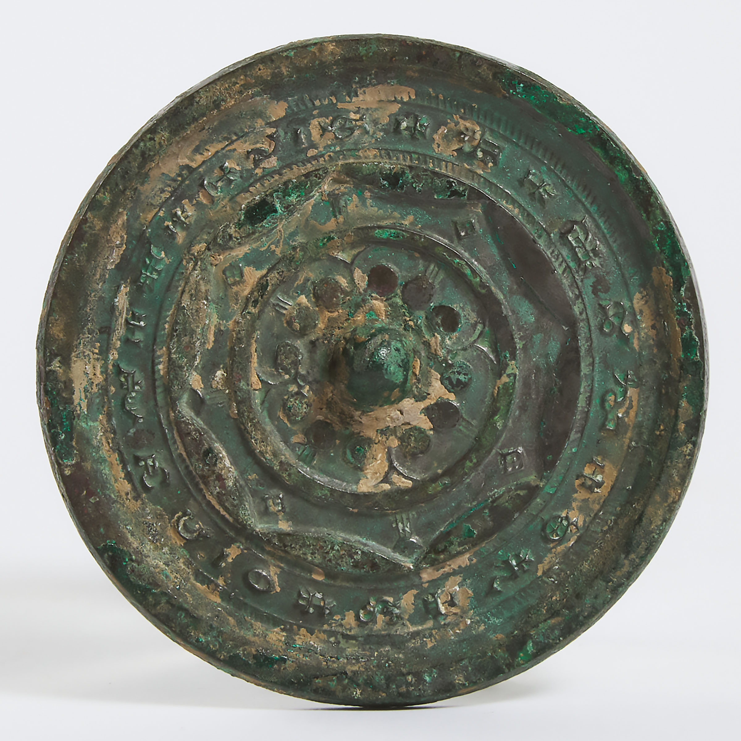 A Bronze Circular Mirror, Han Dynasty or Later 