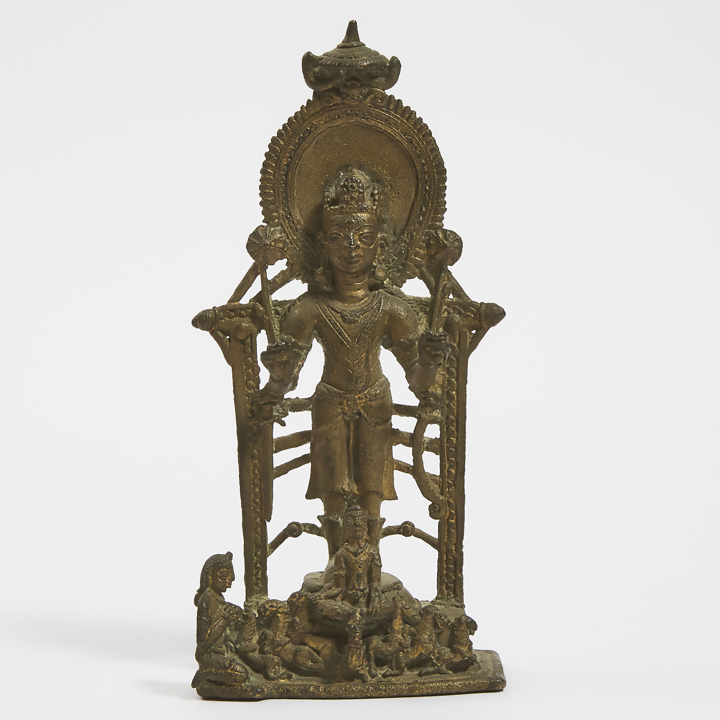 An Indian Bronze Figure of Surya, Pala Style, Possibly 9th Century