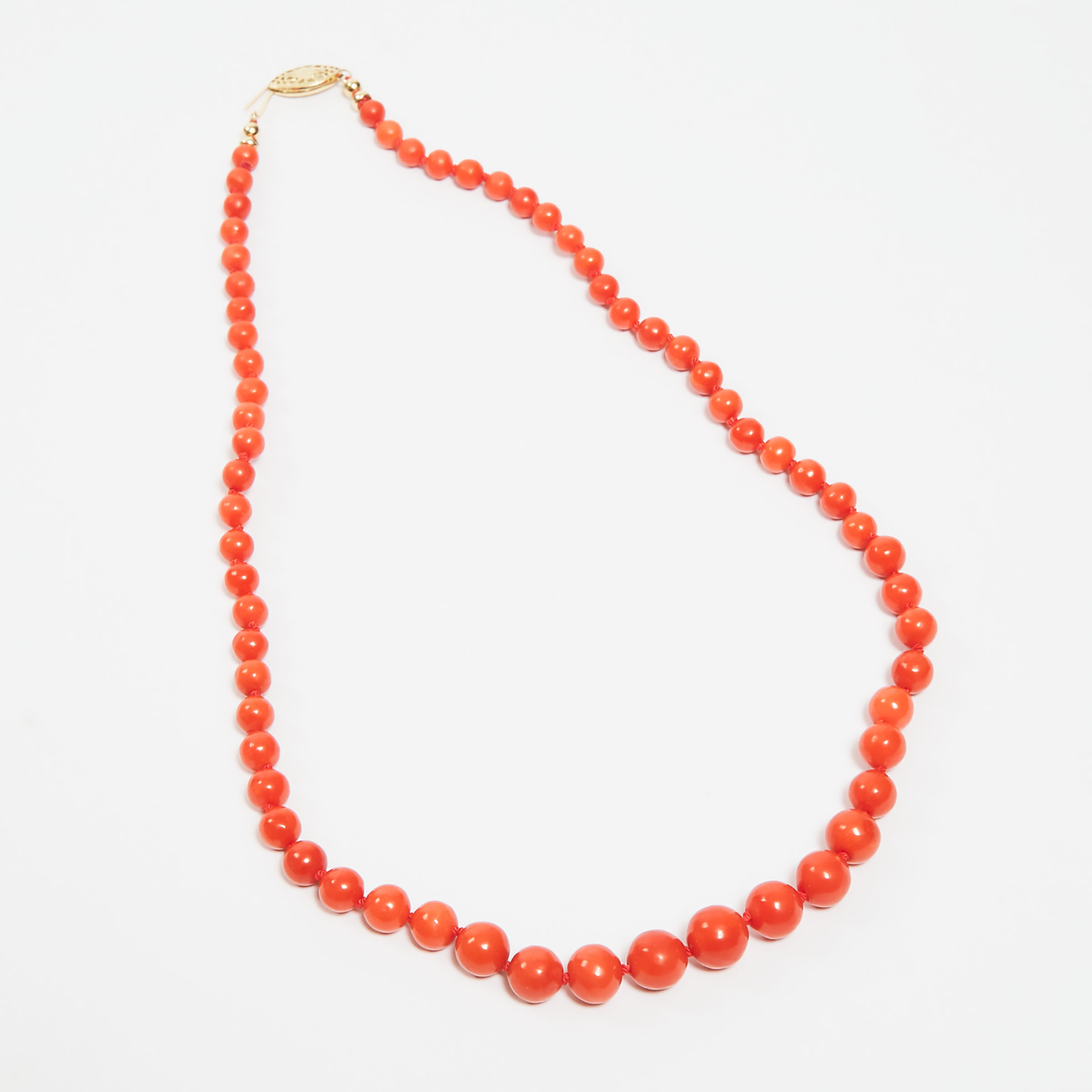 A Coral Beaded Necklace