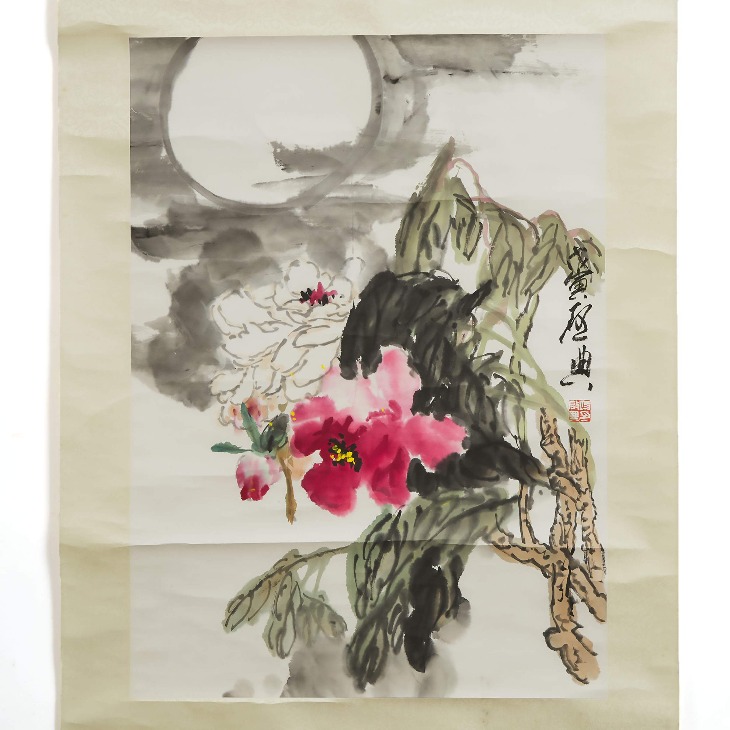 Zha Qidian (1922-2011), Peony Under Moonlight