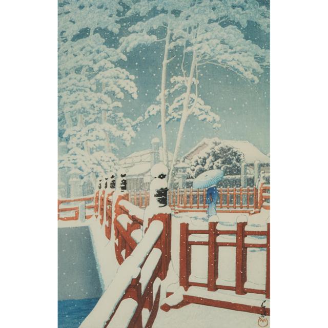 Kawase Hasui (1883-1957), Two Woodblock Prints, Showa Era (1926-1989)
