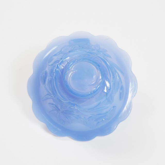 A Blue Peking Glass Bowl, Late 19th/Early 20th Century