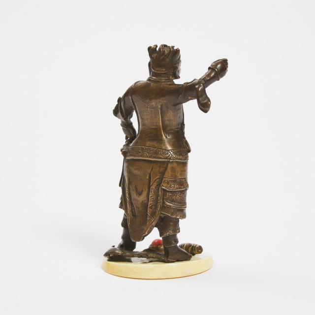 A Bronze Figure of Deity, Ming Dynasty, 16th Century