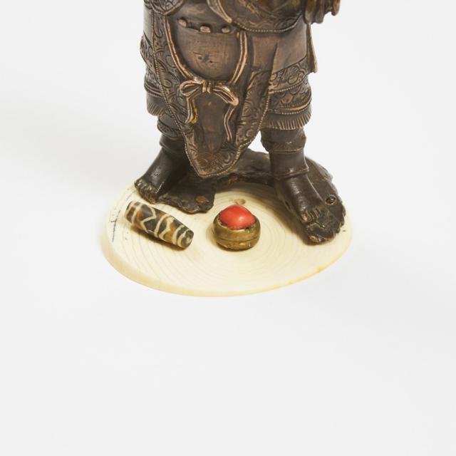 A Bronze Figure of Deity, Ming Dynasty, 16th Century