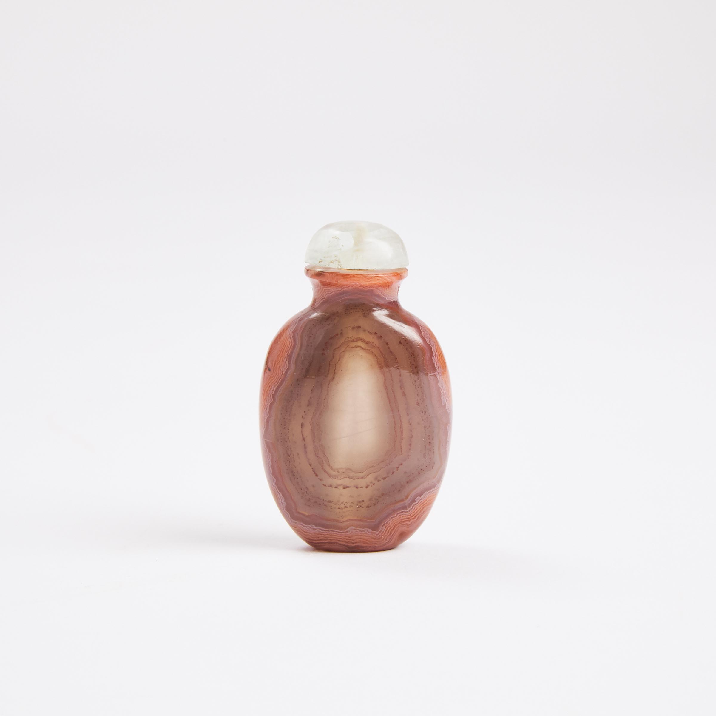 A Small Agate Snuff Bottle, 19th Century