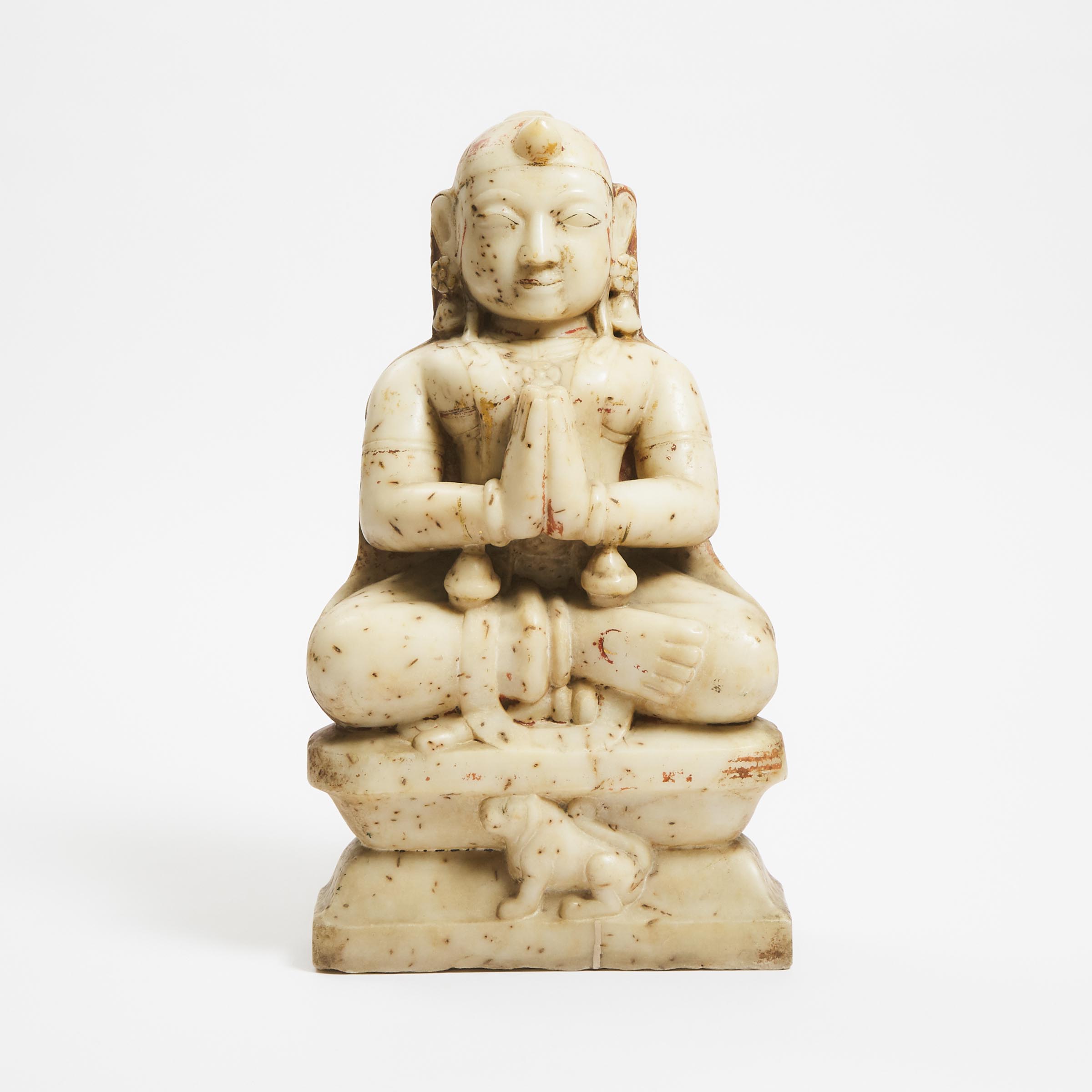 A Jain-Style Marble Figure of Mahavira, 18th/19th Century