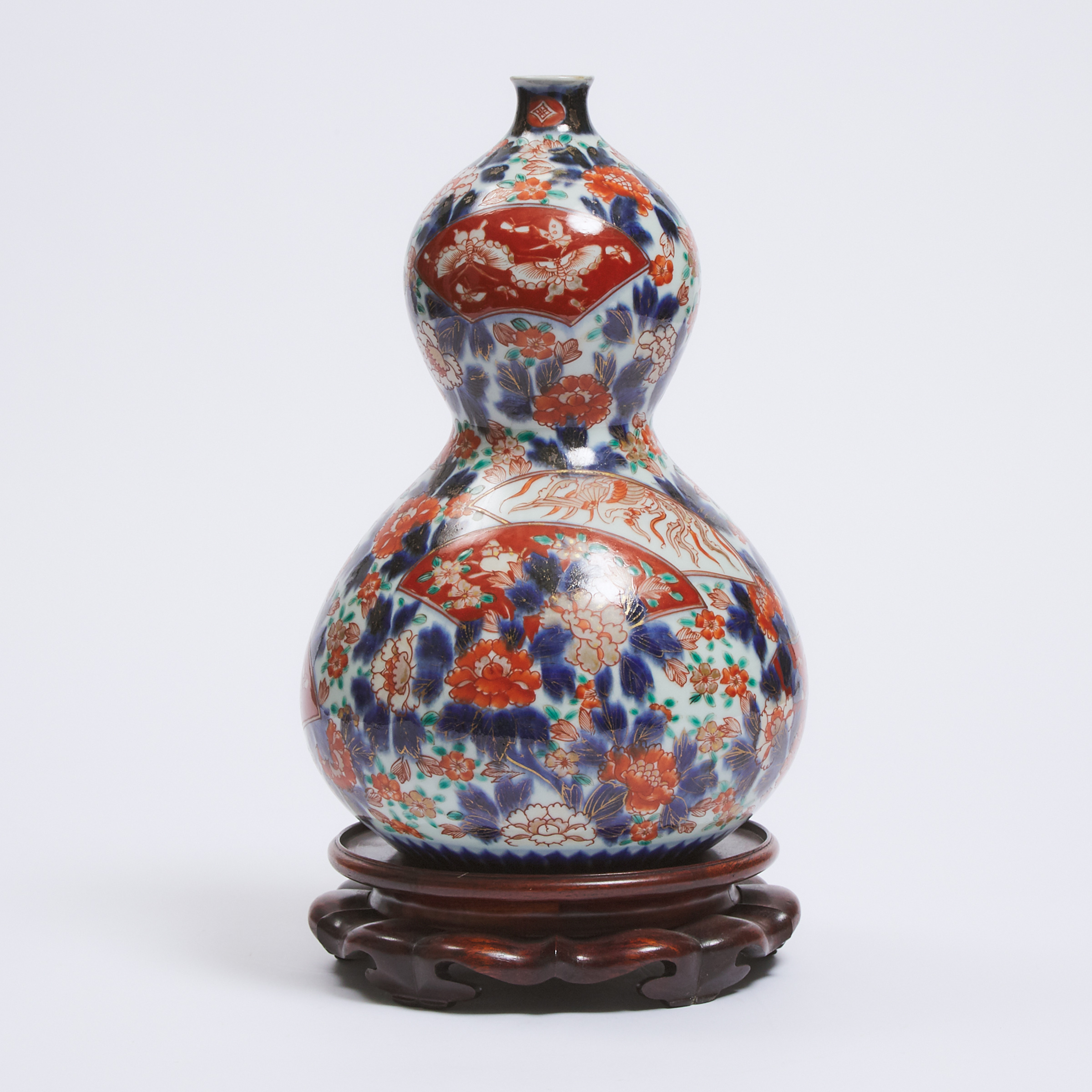 An Imari Double-Gourd Vase, Meiji Period, Circa 1900
