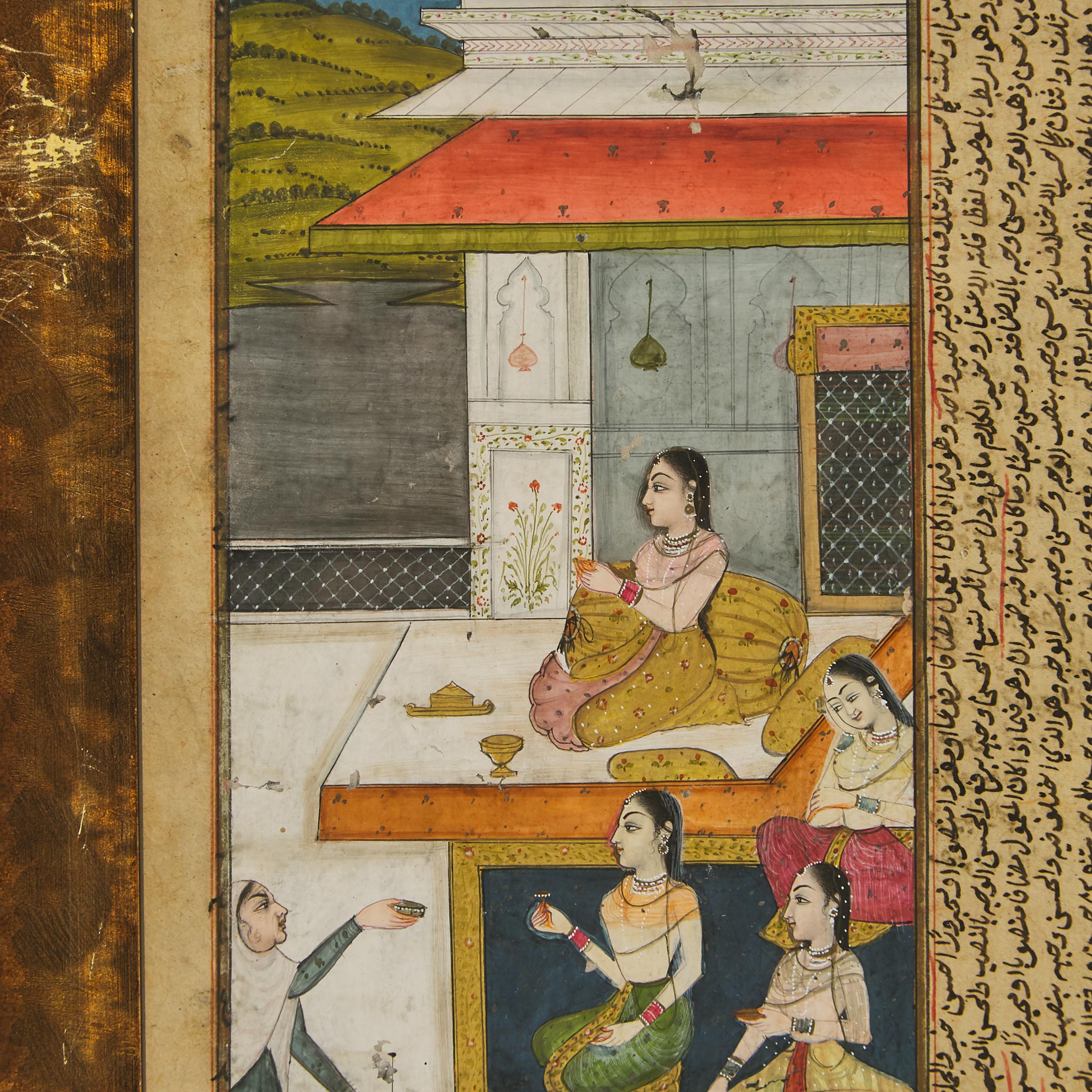 Mughal School, Ladies on a Terrace, 18th/19th Century