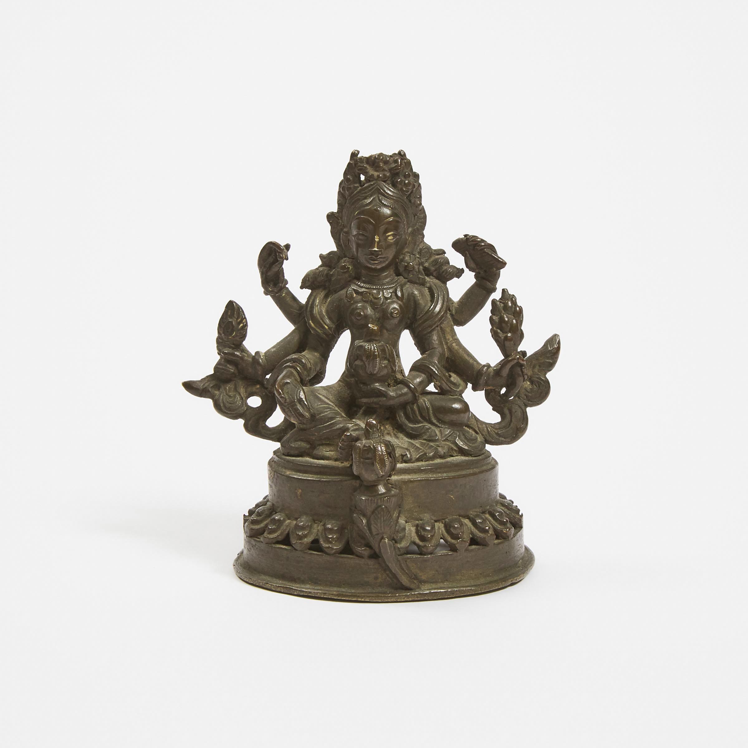 A Bronze Figure of Vasudhara, Nepal, 19th Century