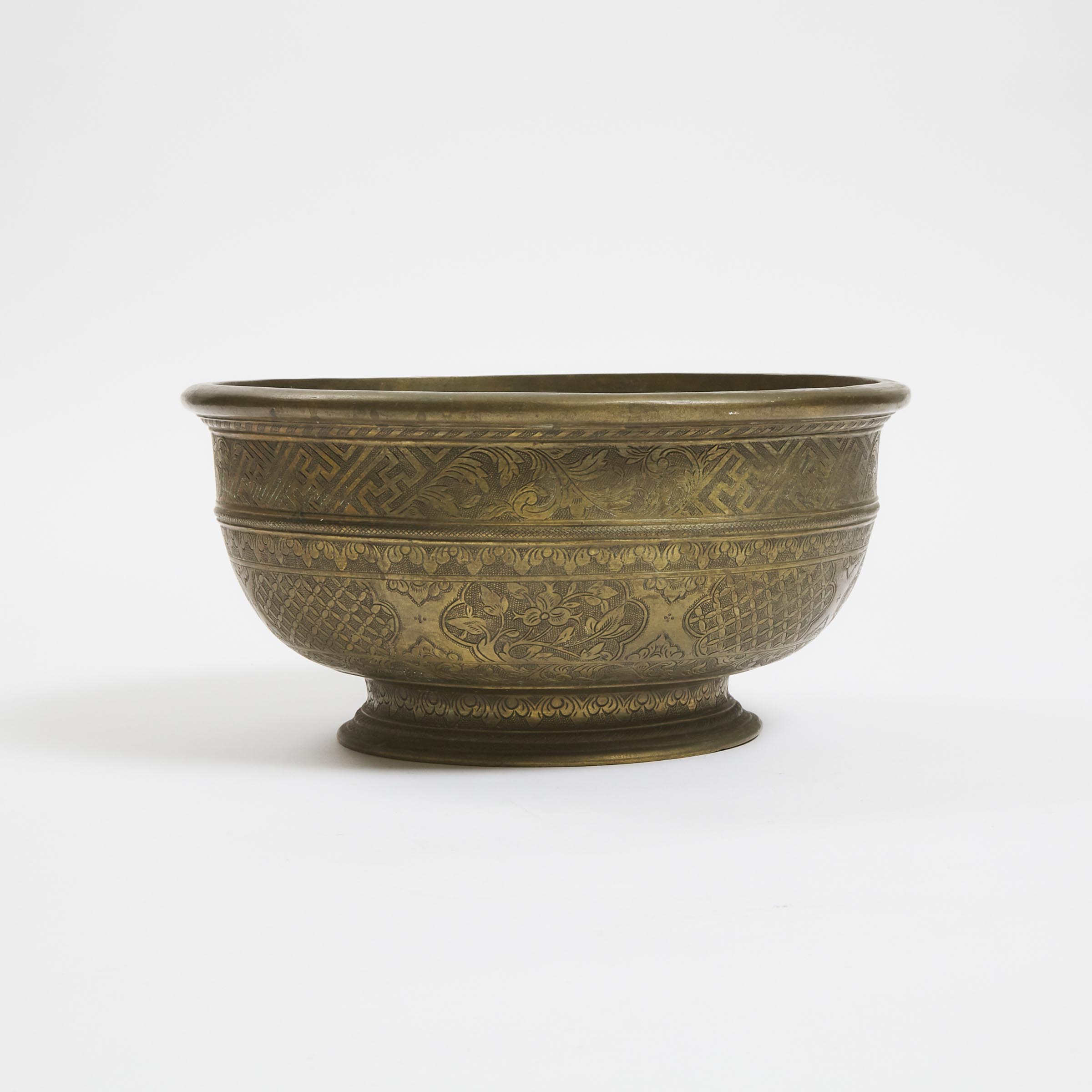 A Chinese Etched Bronze Bowl for the Southeast Asian Market, 19th Century