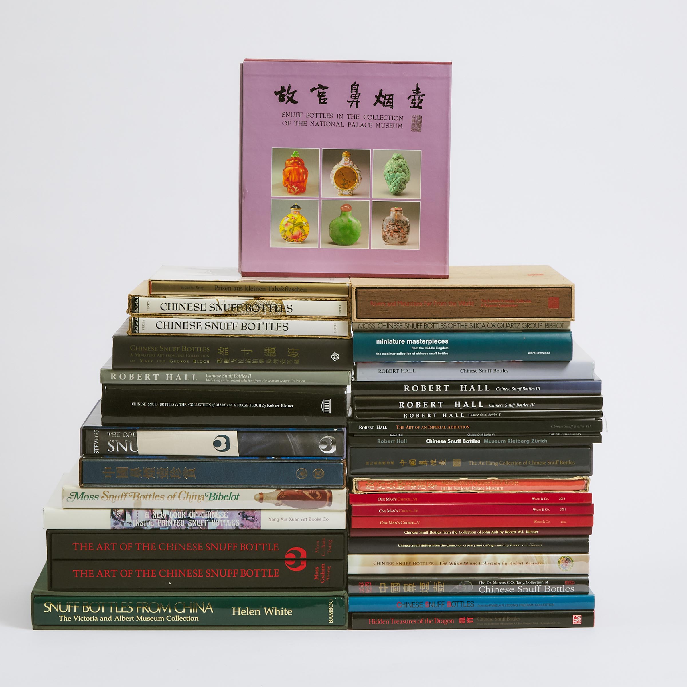 A Group of Thirty-Five Reference Books on Chinese Snuff Bottles