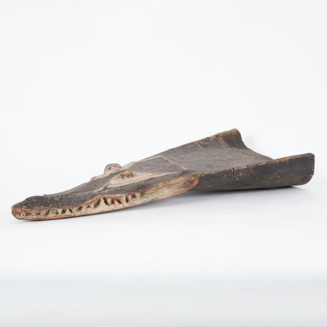Sepik River Crocodile Form Canoe Prow, Papua New Guinea, late 19th/early 20th century