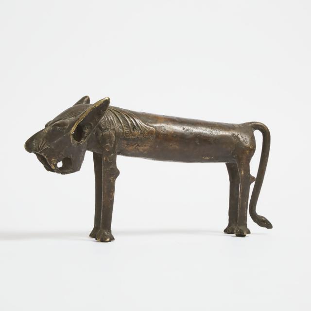 Benin Bronze Lion, 20th century
