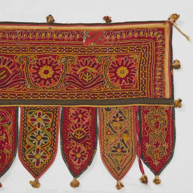 Indian Embroidered Wall Hanging, c.1900