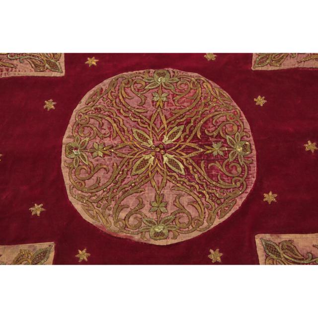Turkish Ottoman Empire Table Cover, mid 19th century