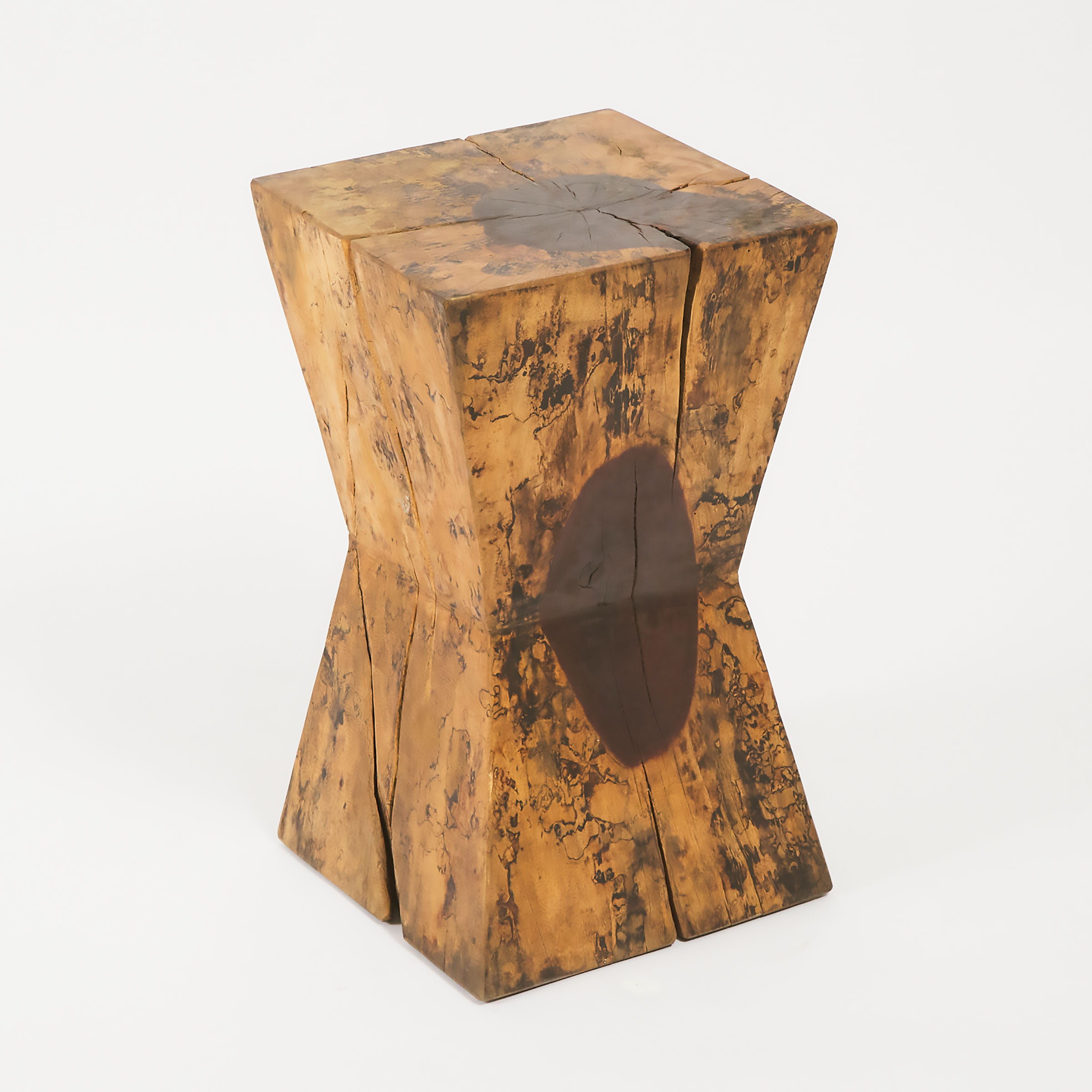 Modern African Carved Ironwood Stool