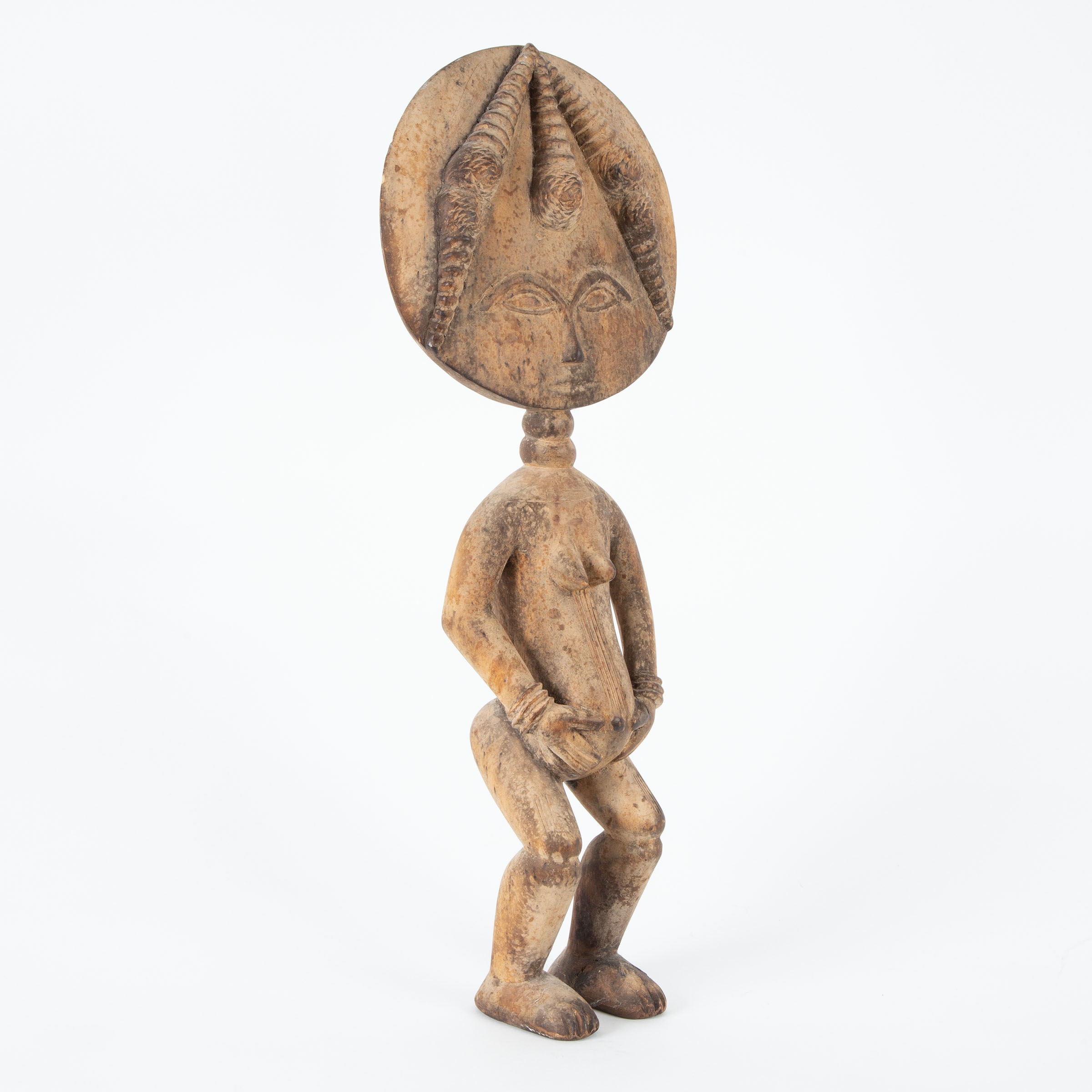 Ashanti Standing Maternity Figure, Ghana, West Africa, early to mid 20th century