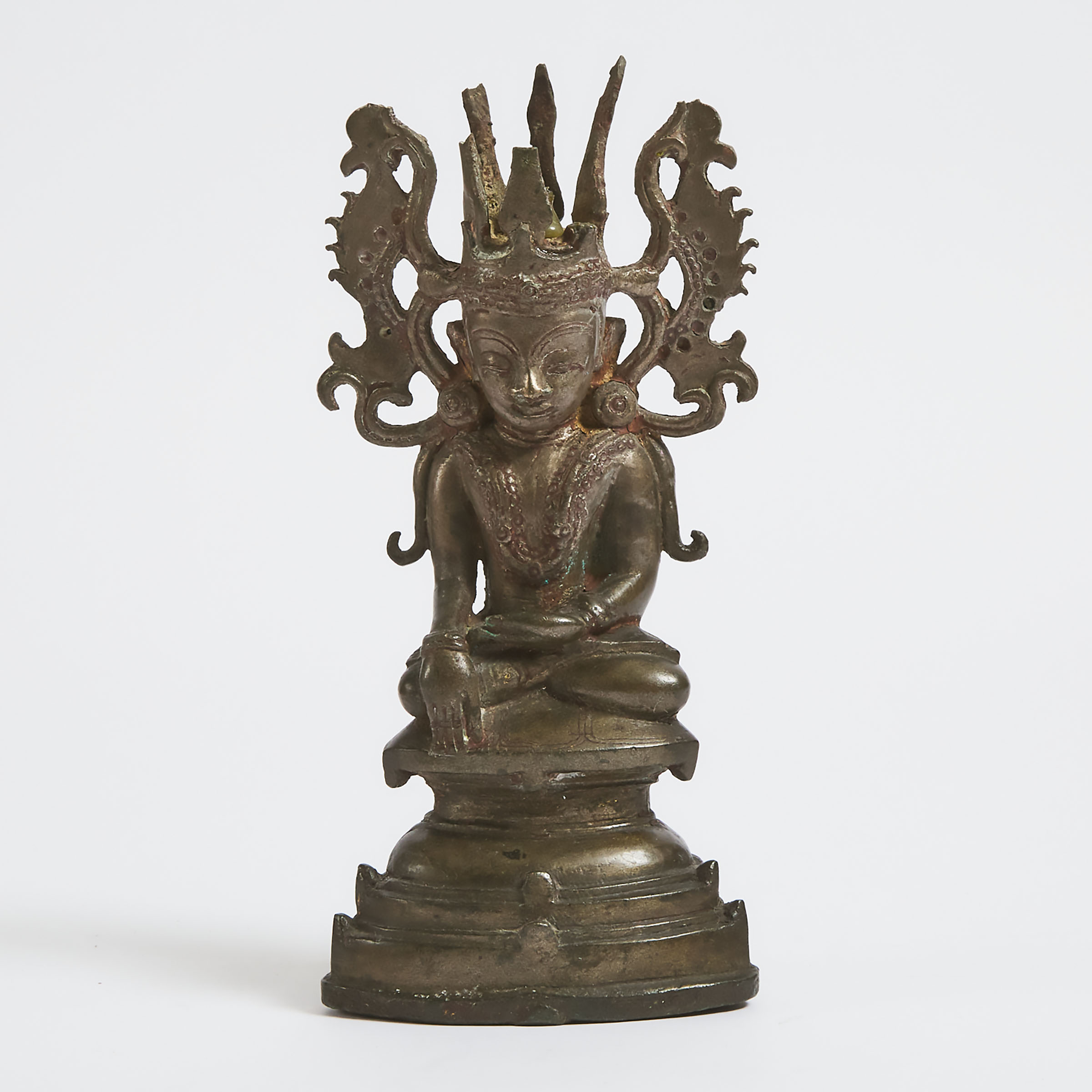 Nepalese Bronze Seated Buddha, 20th century