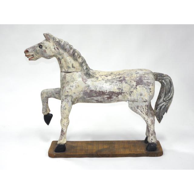 Two Carved and Polychromed Toy Horses, 20th century