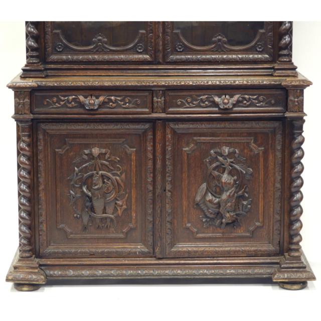 French Renaissance Revival Oak Cabinet, 19th/early 20th century 