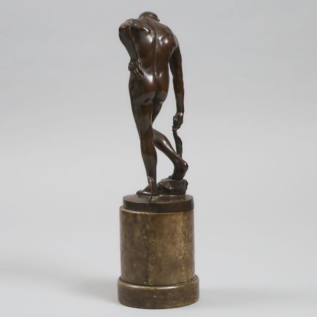Patinated Bronze Figure of Mercury, After the Antique , 19th century