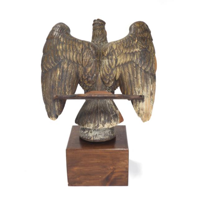 Carved and Painted Eagle Form Lectern, 19th century