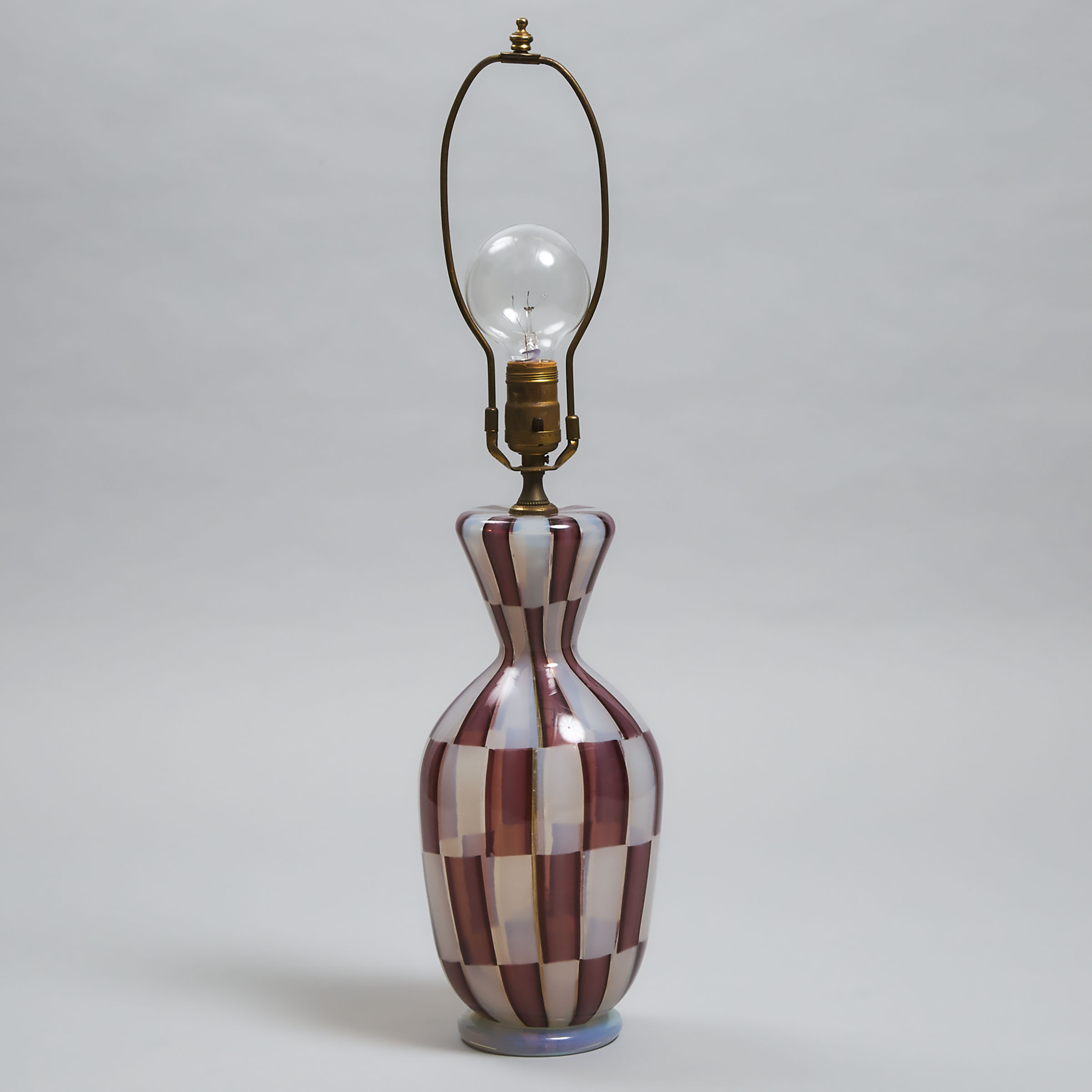 Murano Pezzato Glass Table Lamp, probably Barovier & Toso, 1950s