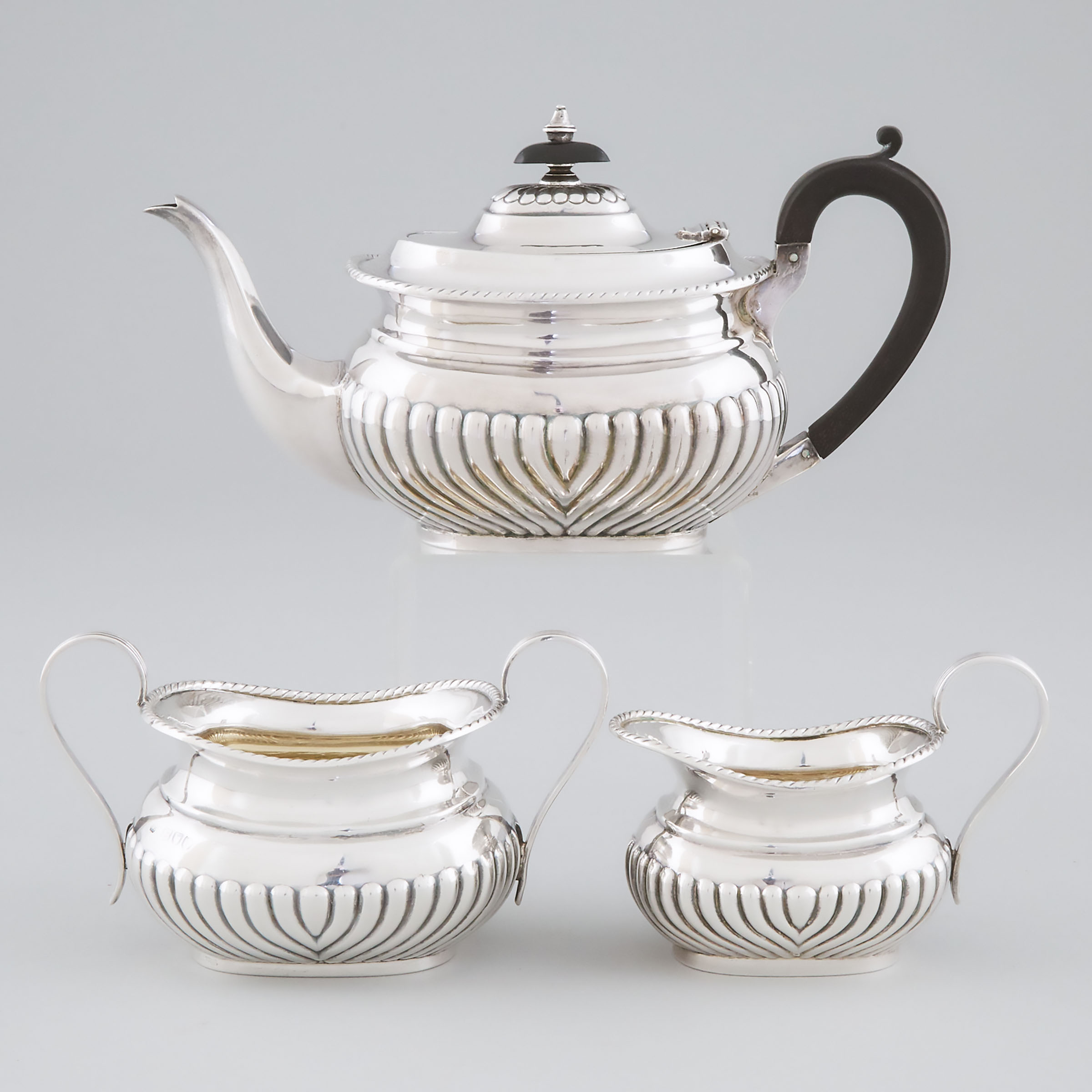 Late Victorian Silver Tea Service, Samuel Walton Smith, London, 1895