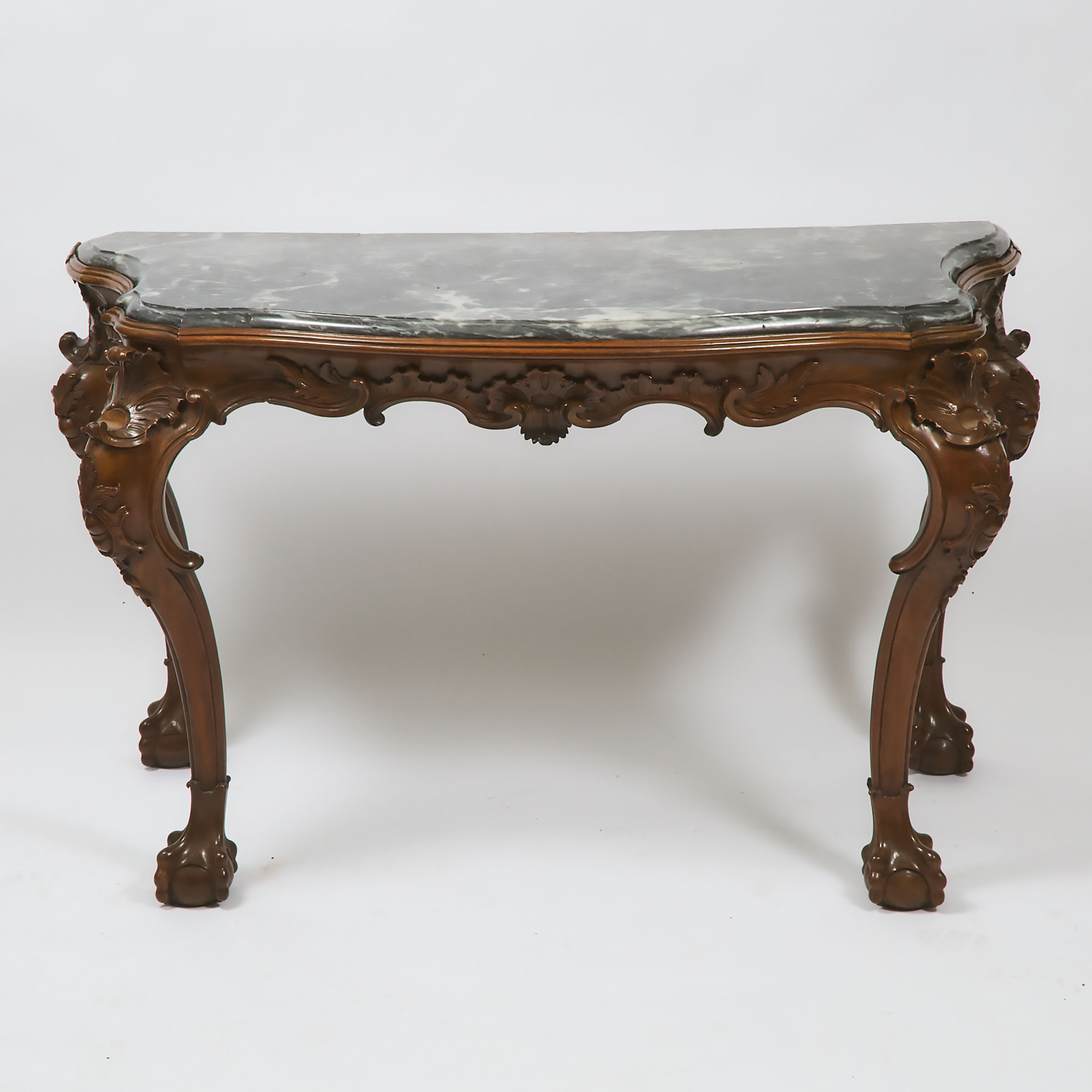 George III Walnut Console Table, c.1780