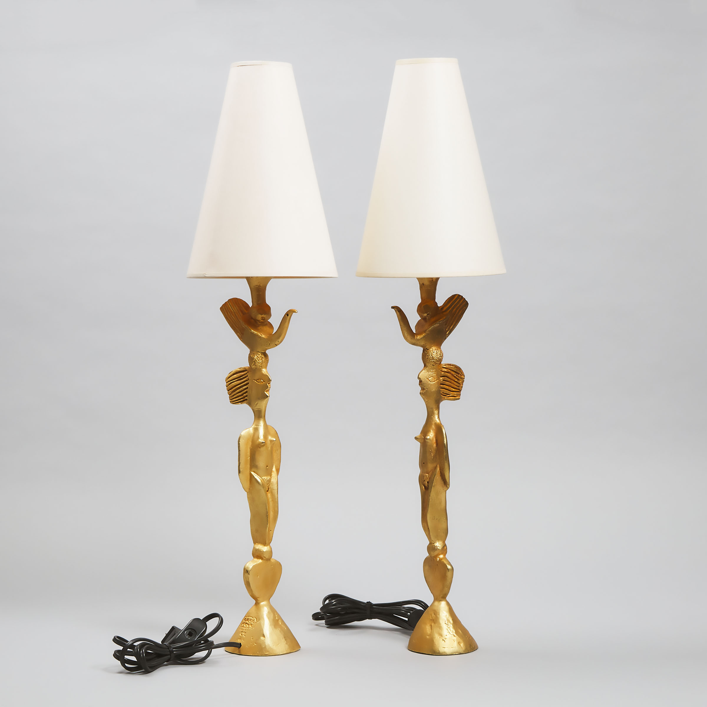 Pair of Pierre Casenove (French, b.1967) for Fondica 'Totem Femme' Table Lamps, c.1994