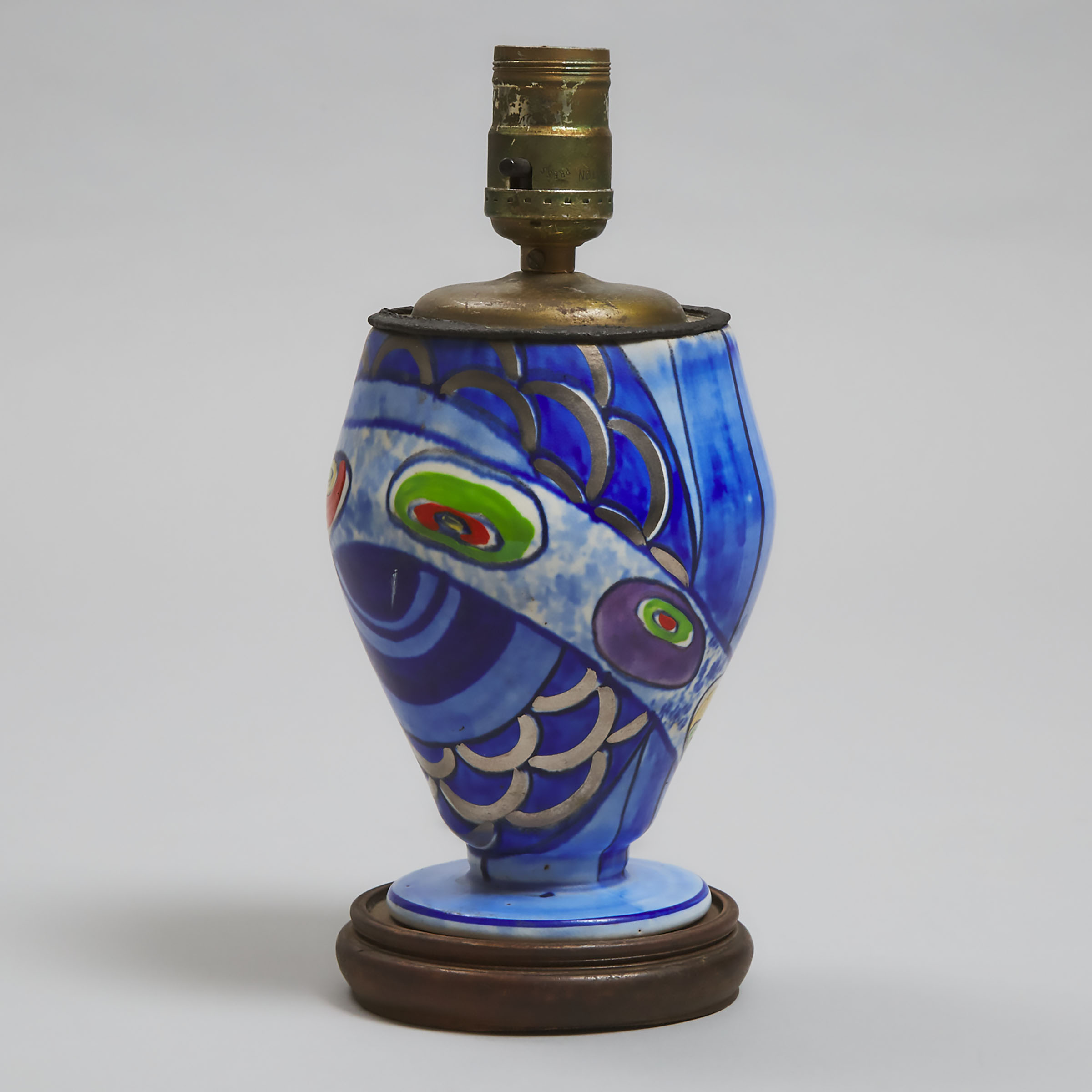 Wilkinson Vase as a Table Lamp, Clarice Cliff, c.1930