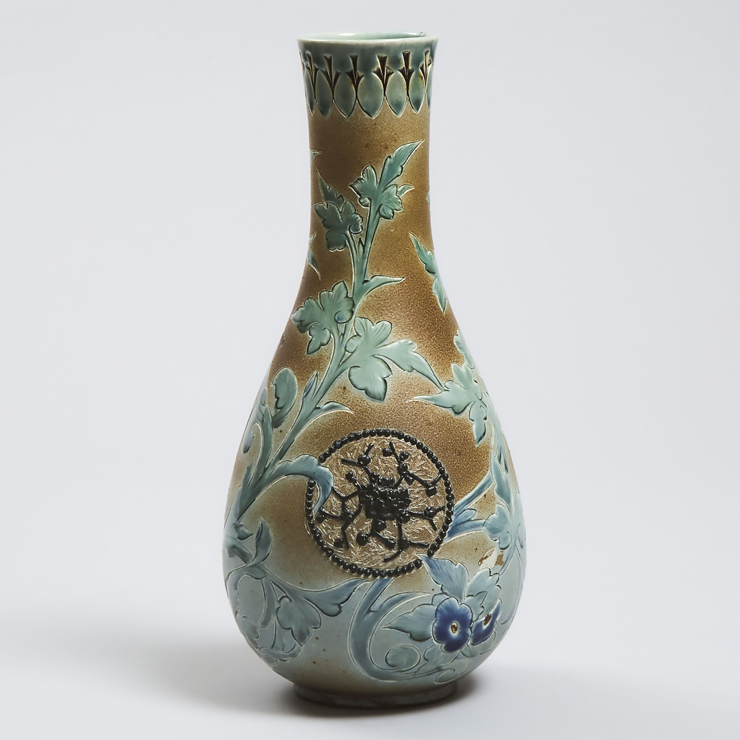 Royal Doulton Stoneware Vase, Bessie Youatt, 1882