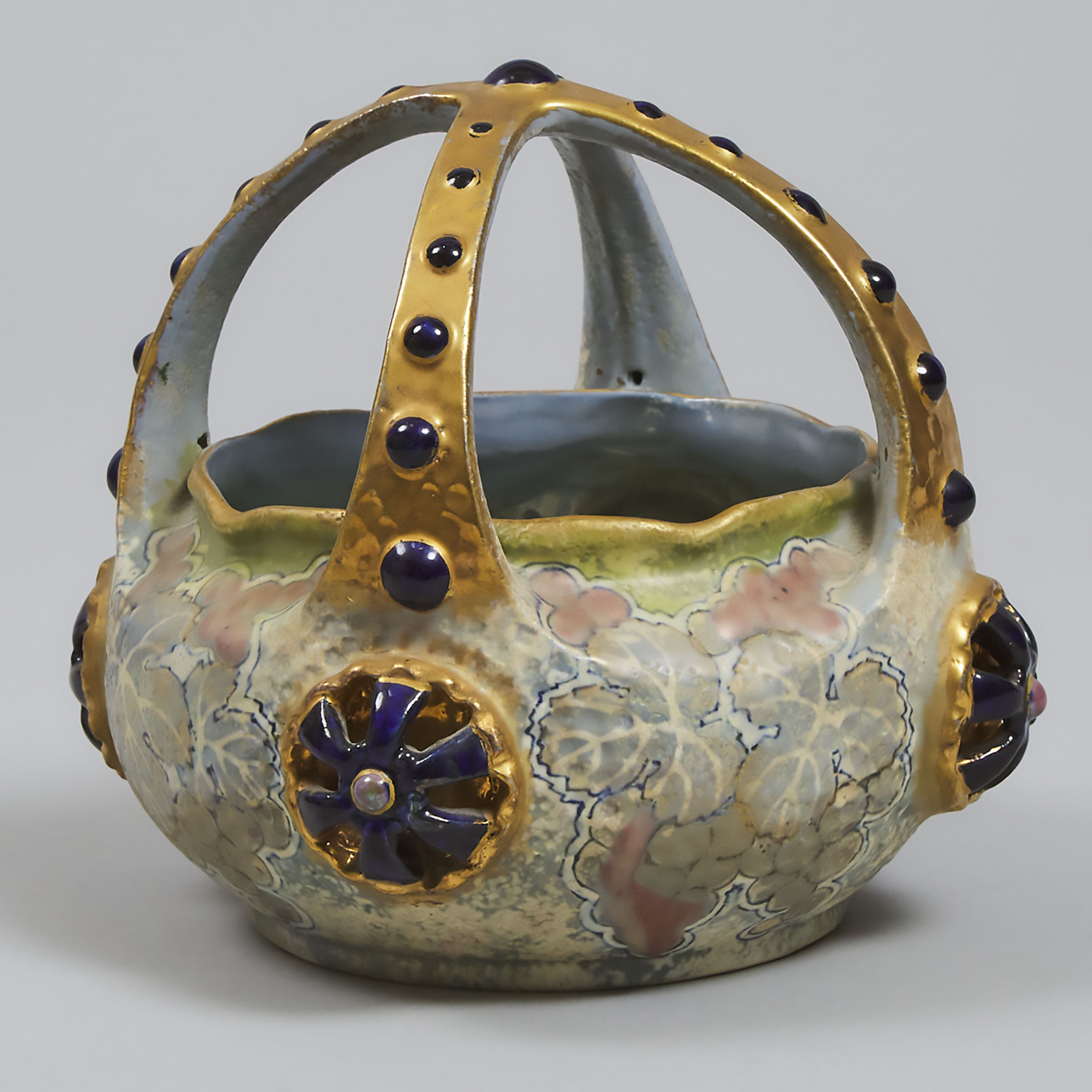 Amphora Basket Vase, c.1900