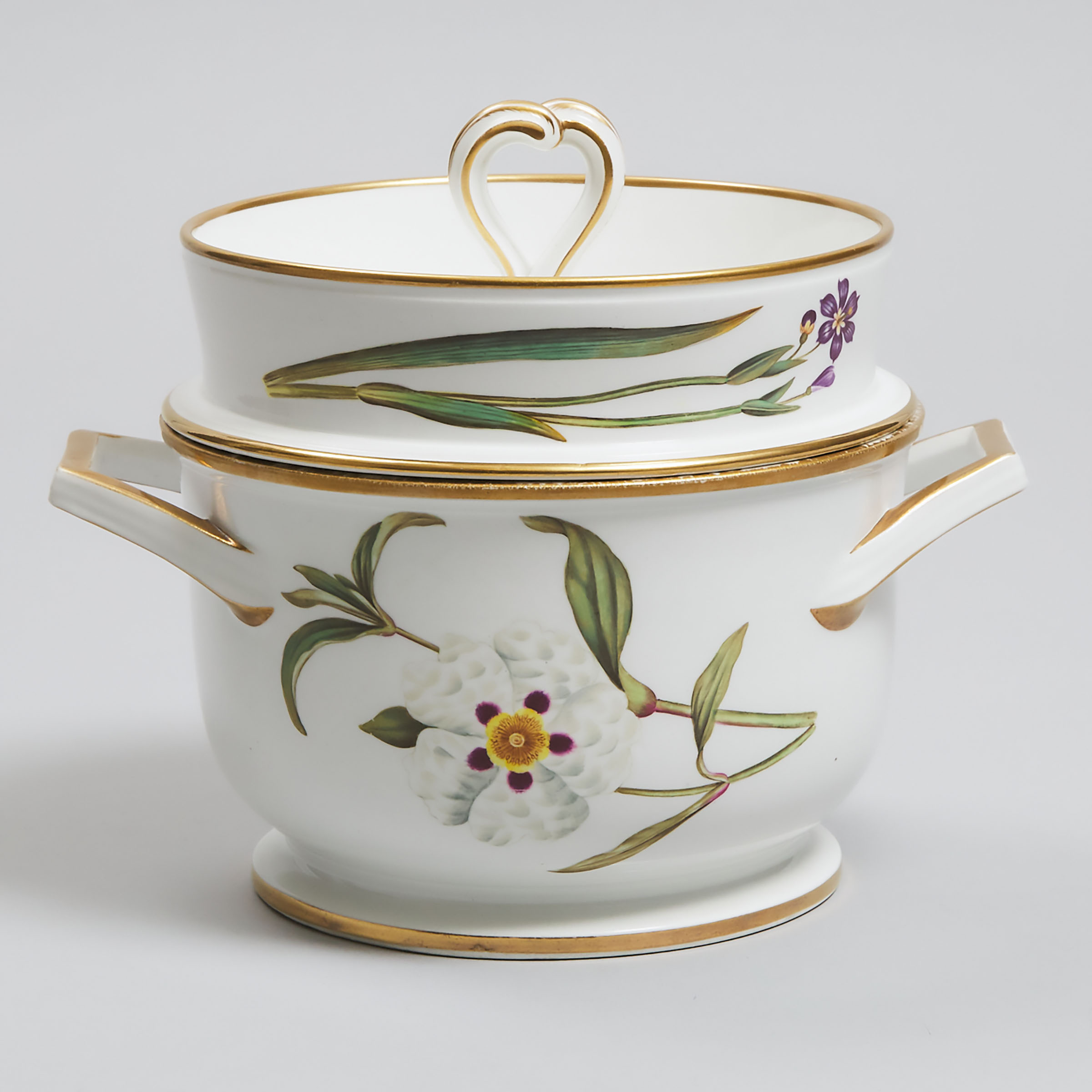 Spode Botanical Ice Pail and Cover, c.1815