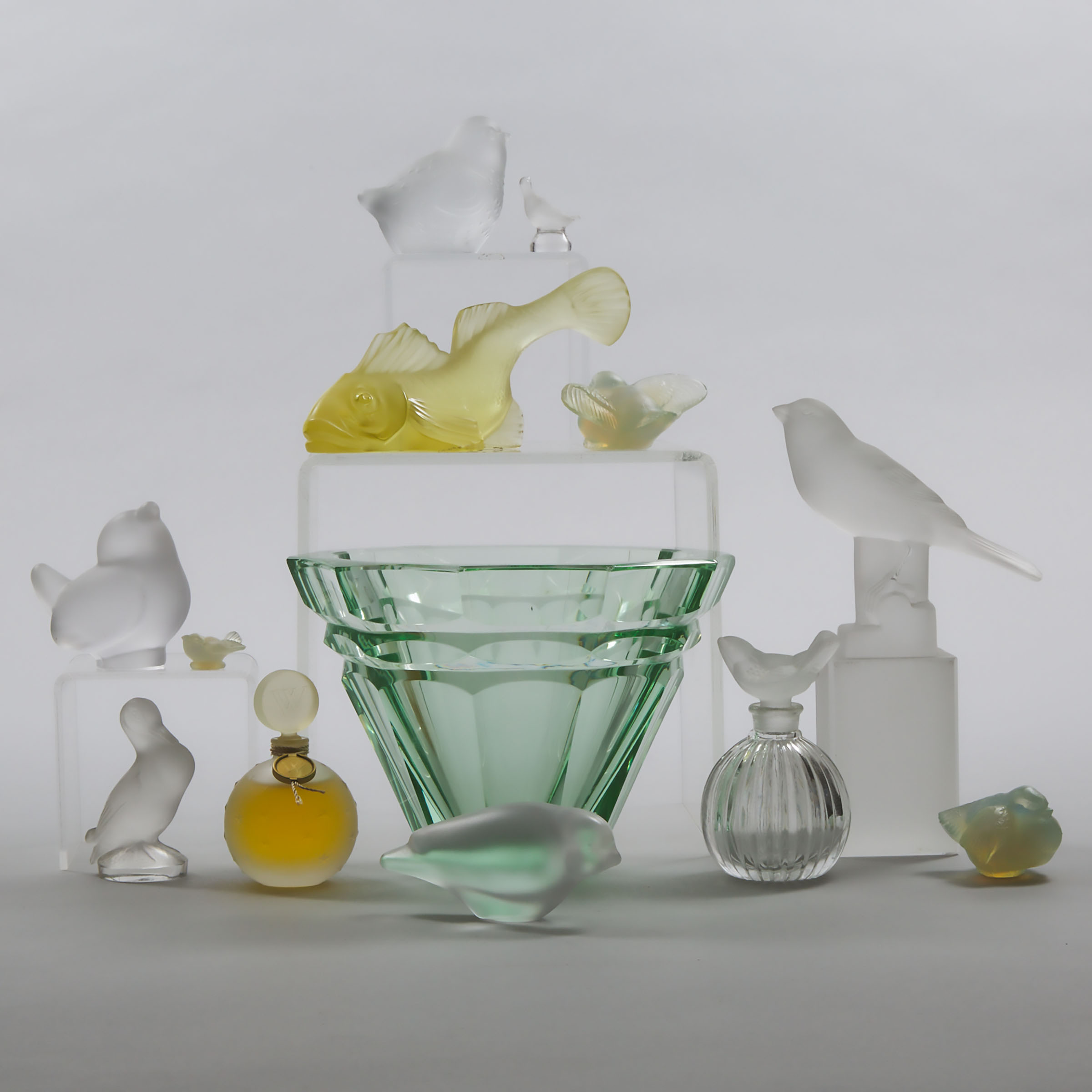 Group of French Glass, 20th century
