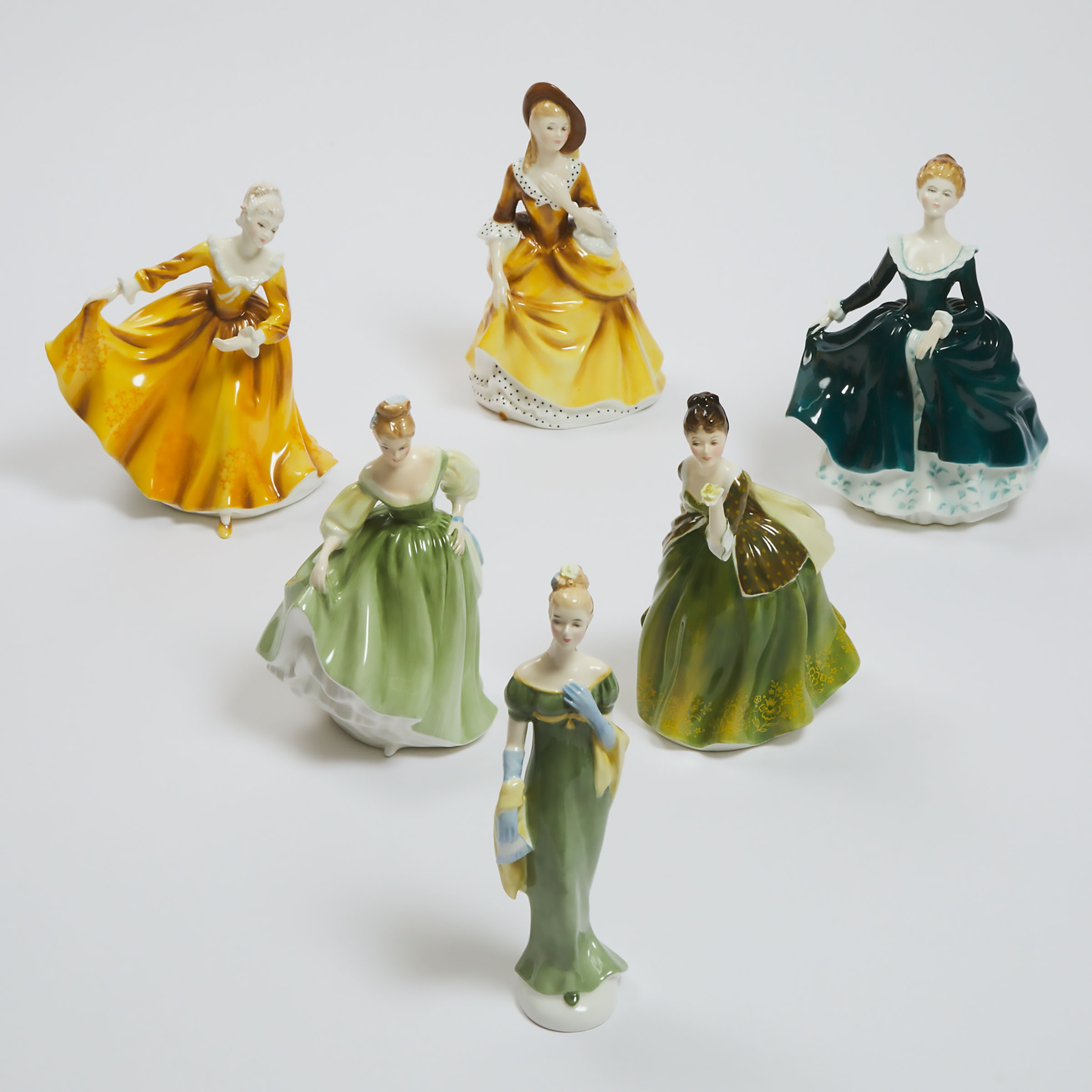 Six Royal Doulton Figures, 20th century